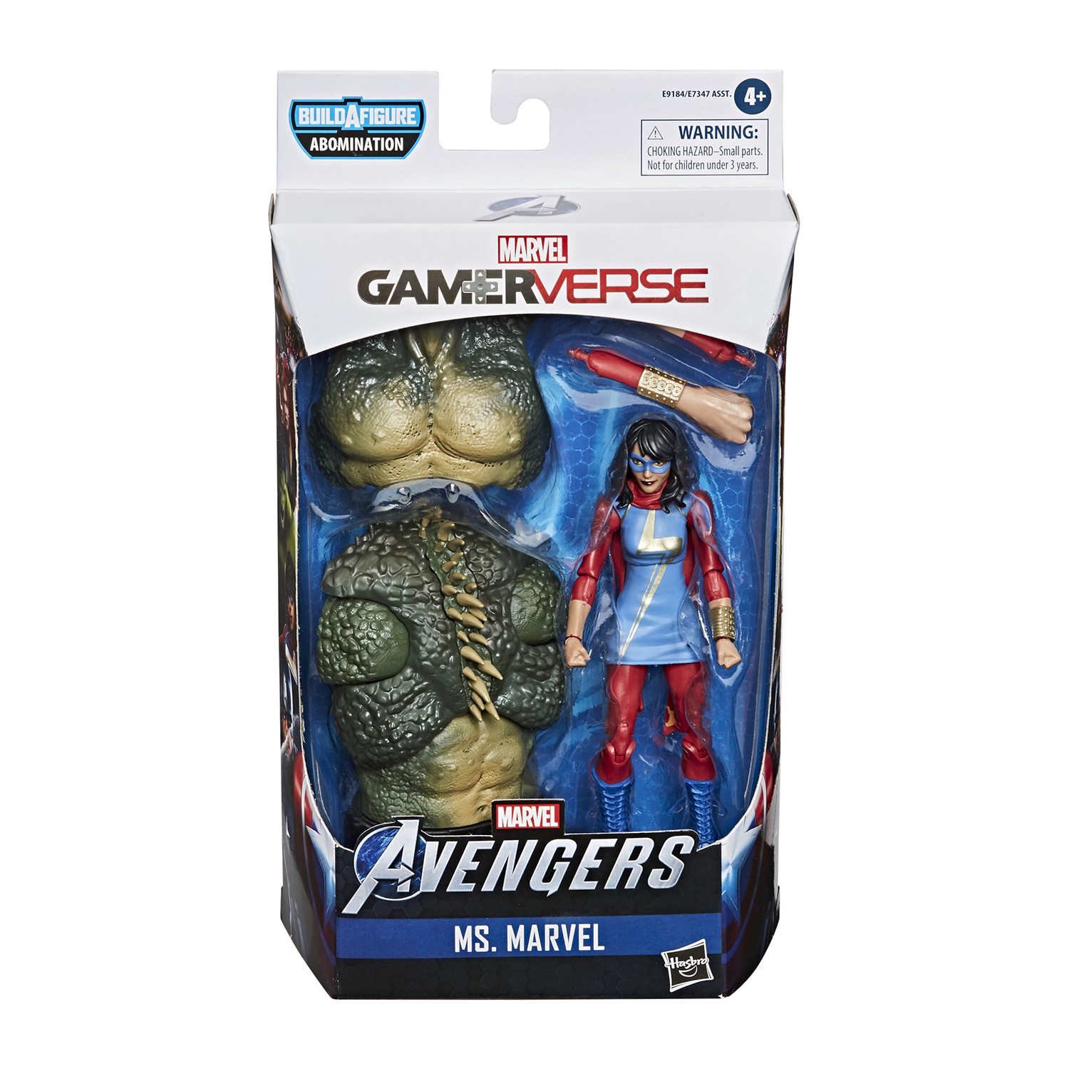 Marvel Legends 6 Inch Action Figure BAF Gamerverse Abomination - Ms. Marvel