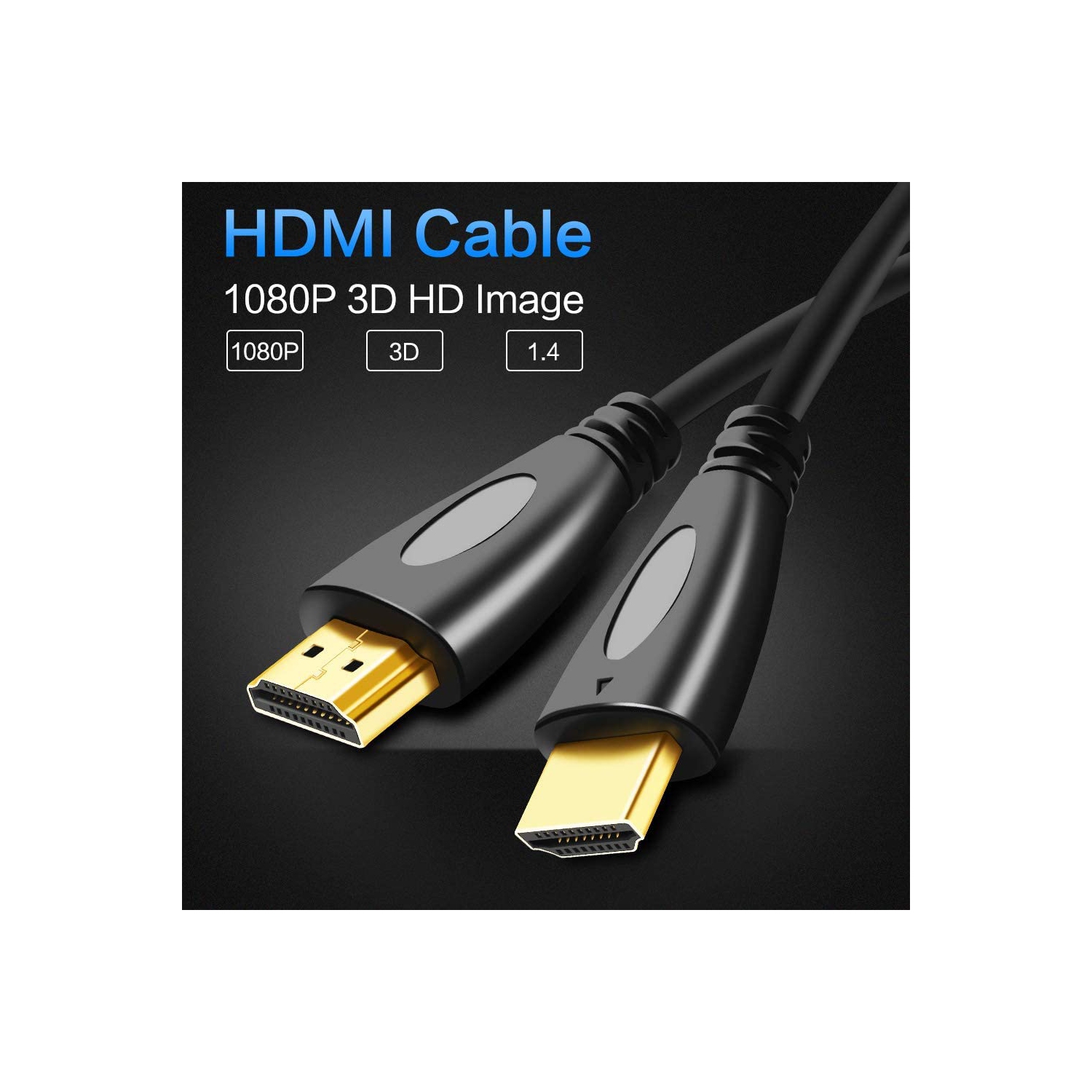 HDMI To HDMI Cable 1.4V Gold Digital AV Audio Video HDMI Cable For HDTV LCD XBOX 1080P 3D Ethernet 1.5M (5 ft)