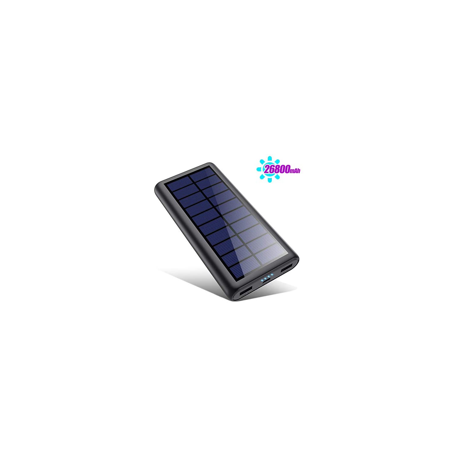 Solar Charger 26800mah, Kilponen Solar Power Bank Portable Charger High Capacity Solar Phone Charger External Backup