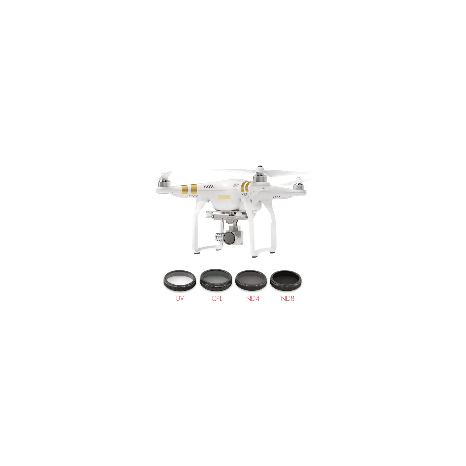 Bower 4-In-1 Drone Essentials Kit for Phantom 3/4-Series Drones