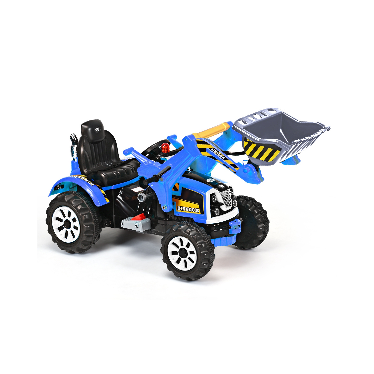 Kids Ride On Excavator Truck 12V Battery Powered Front Loader Digger BlueGreen