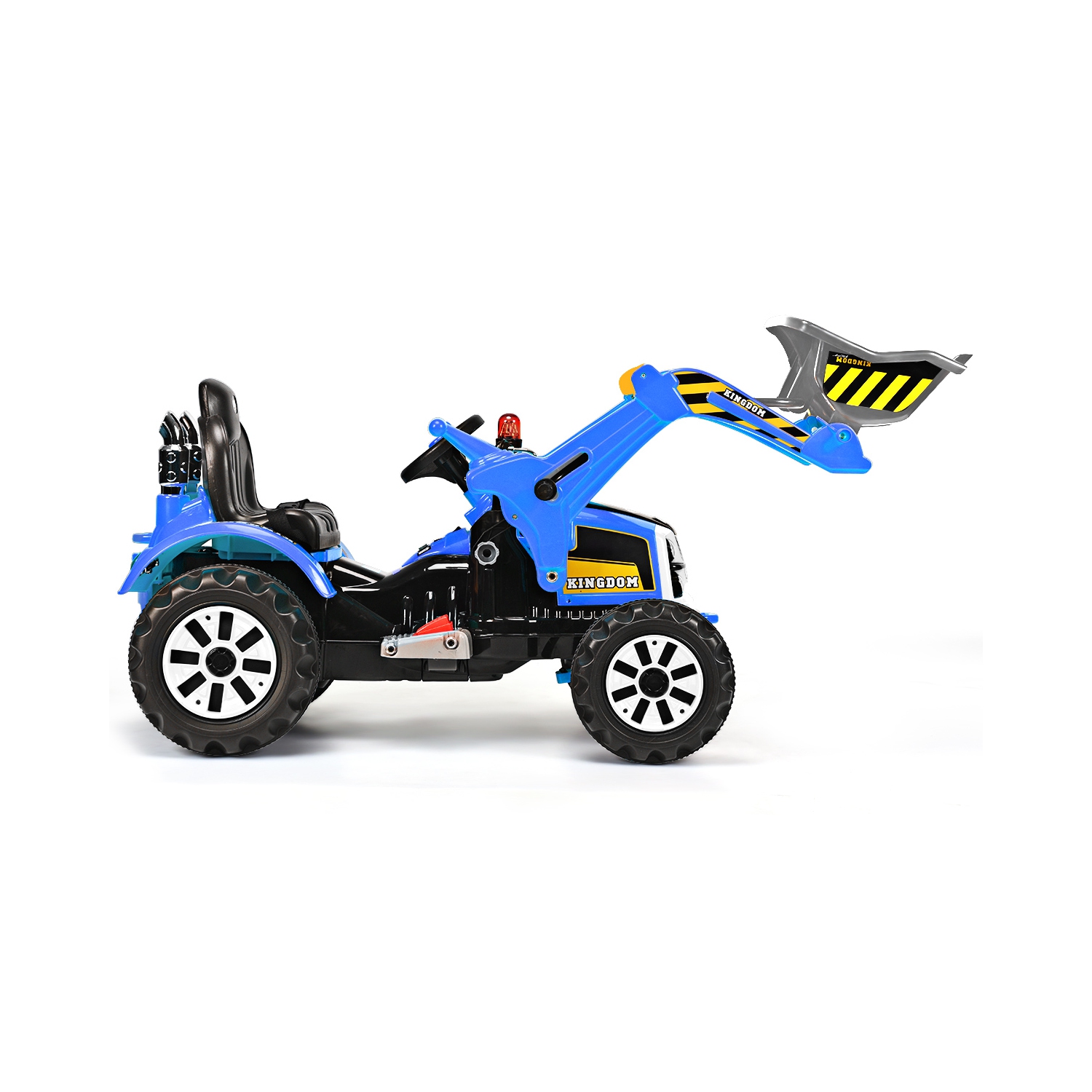 Kids Ride On Excavator Truck 12V Battery Powered Front Loader Digger BlueGreen