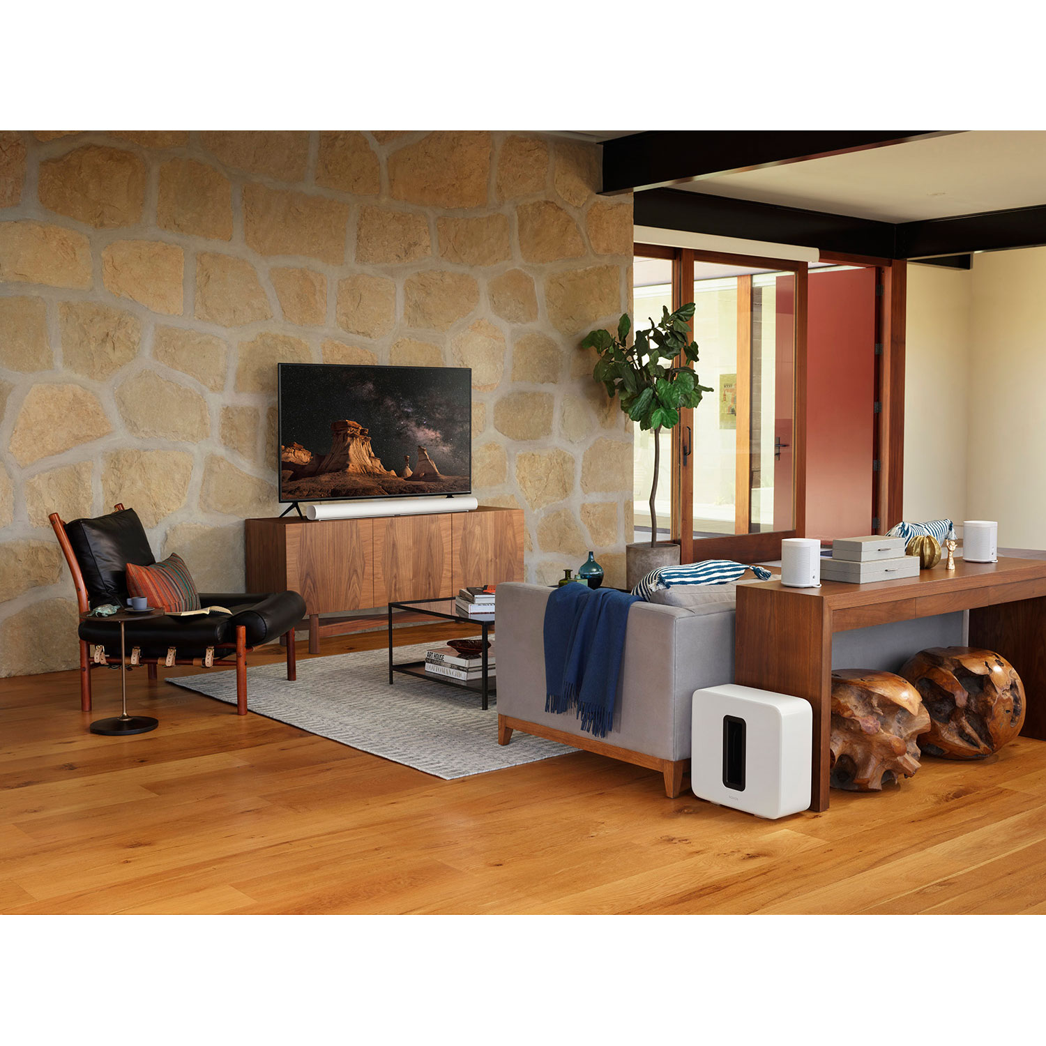 Barre de son intelligente 5.0.2 canaux Arc de Sonos avec Dolby Atmos - Blanc