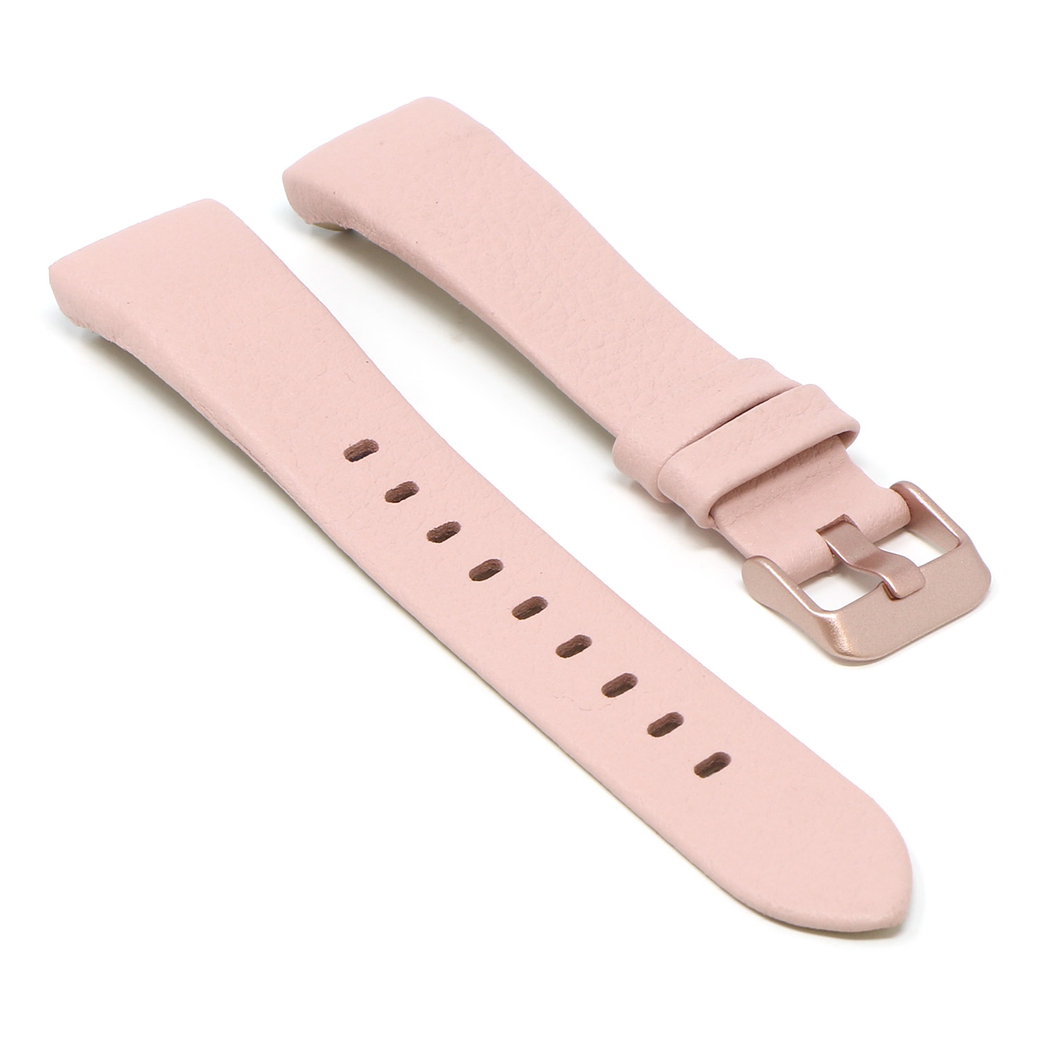 StrapsCo Textured Leather Watch Band Strap for Fitbit Charge 4 - Pink