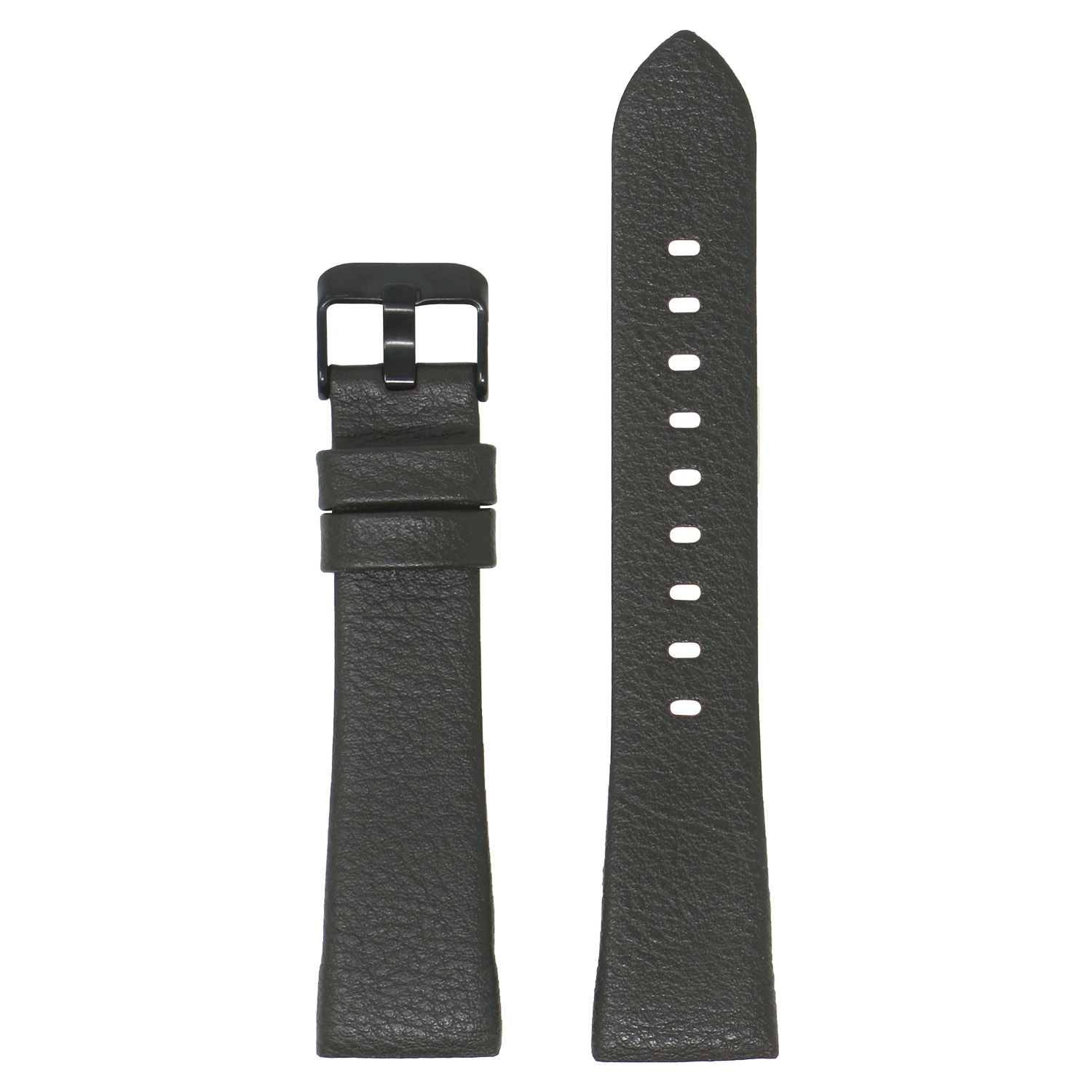 StrapsCo Textured Leather Watch Band Strap for Fitbit Charge 4 - Dark Brown