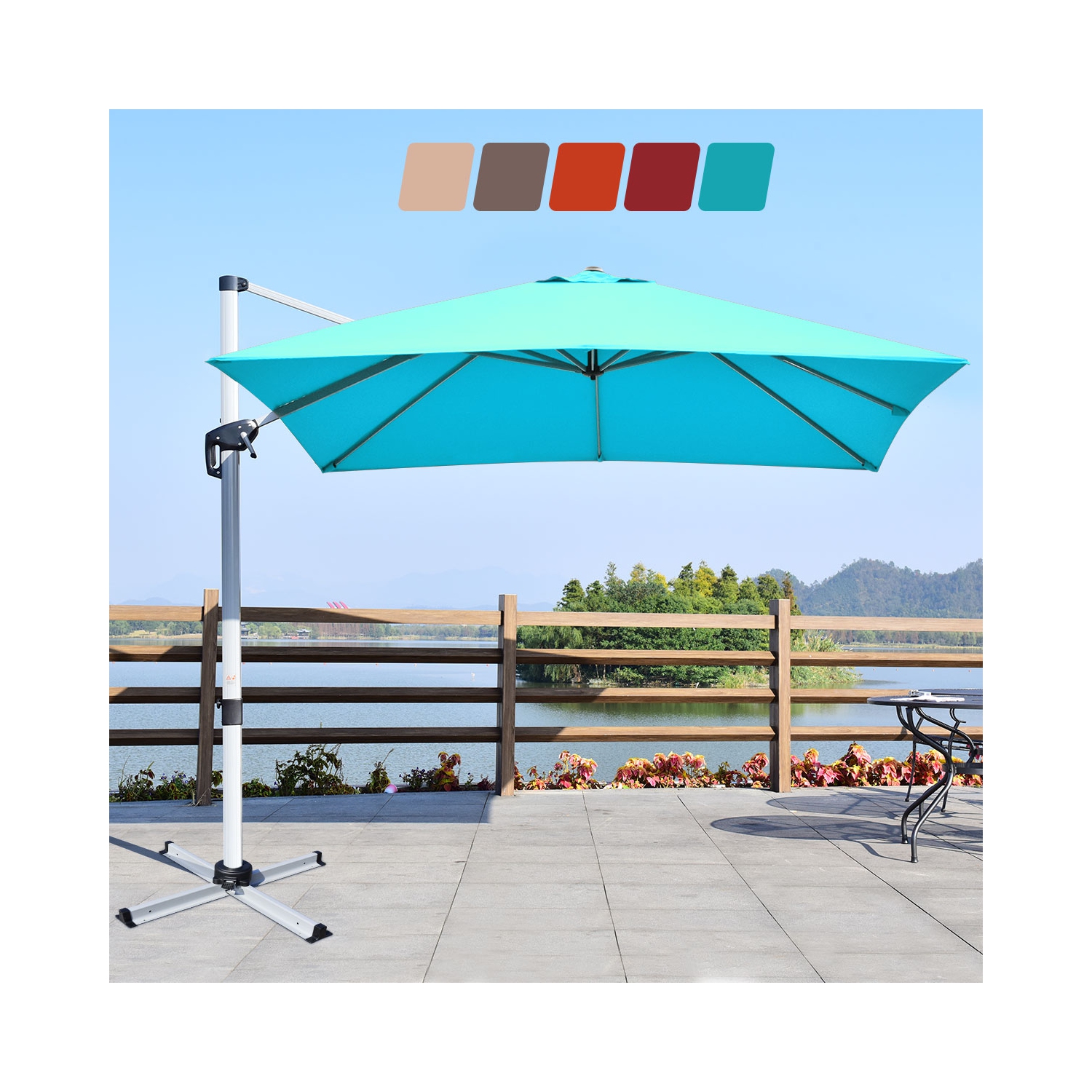 Parasol déporté 305cm