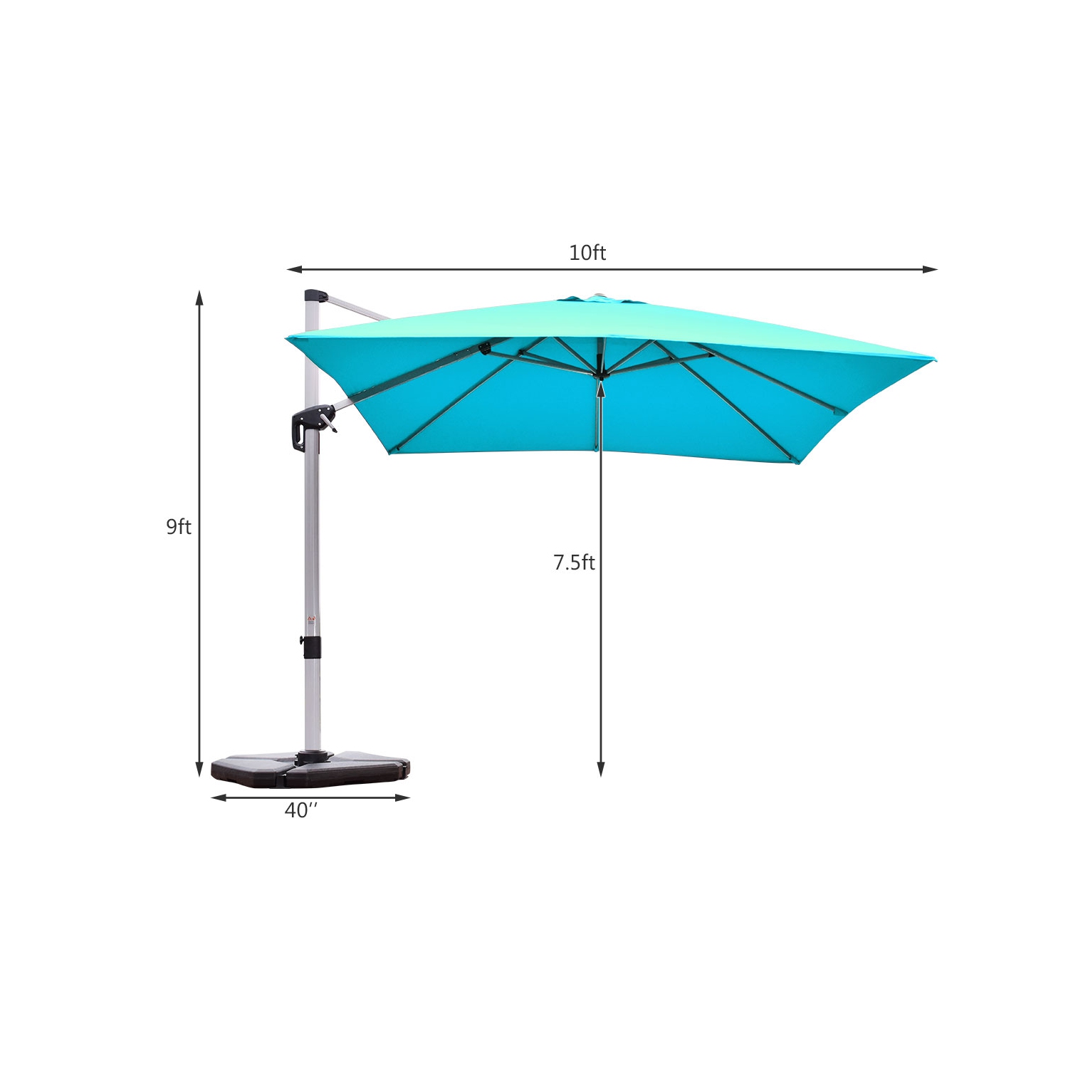 Parasol déporté 305cm