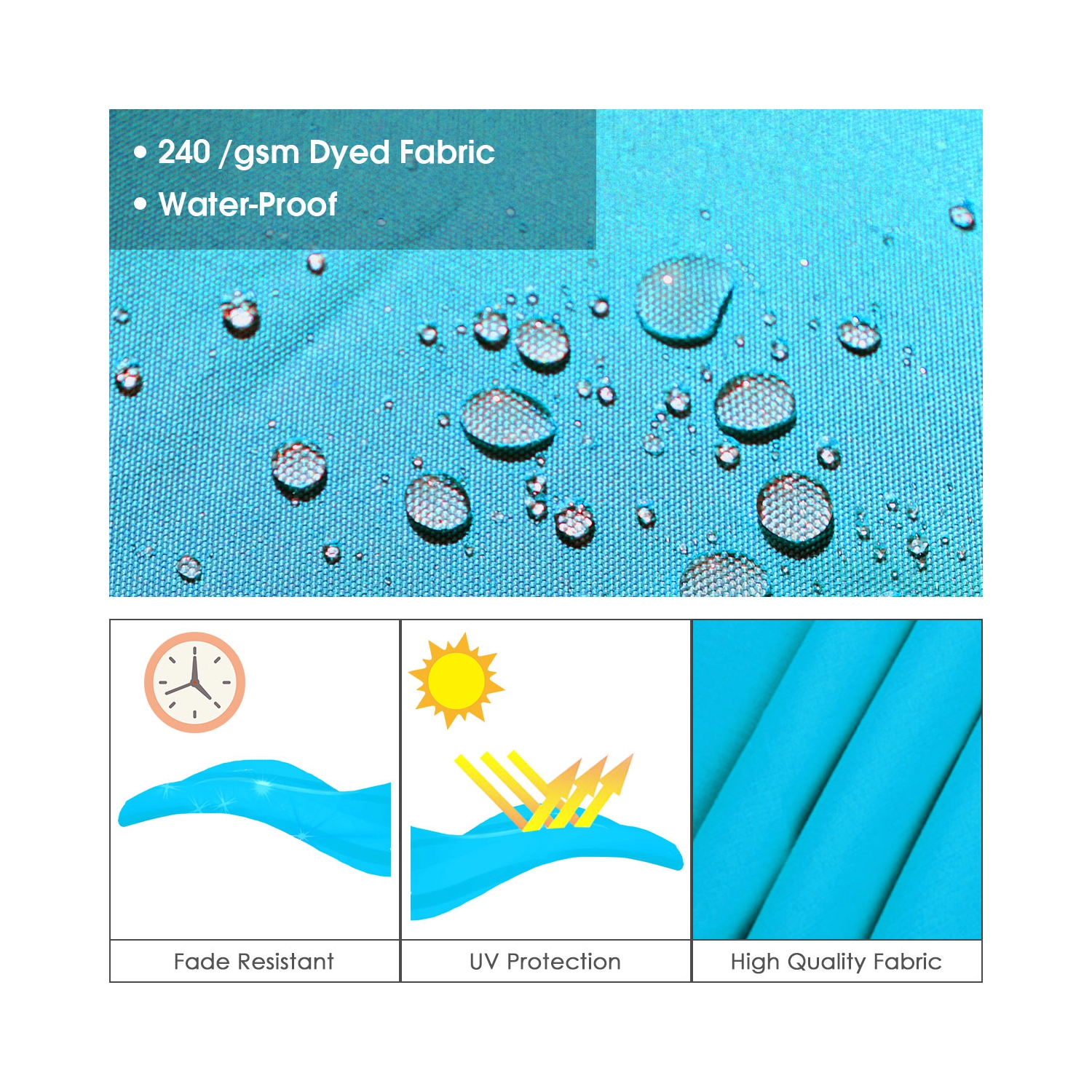 Parasol déporté 305cm