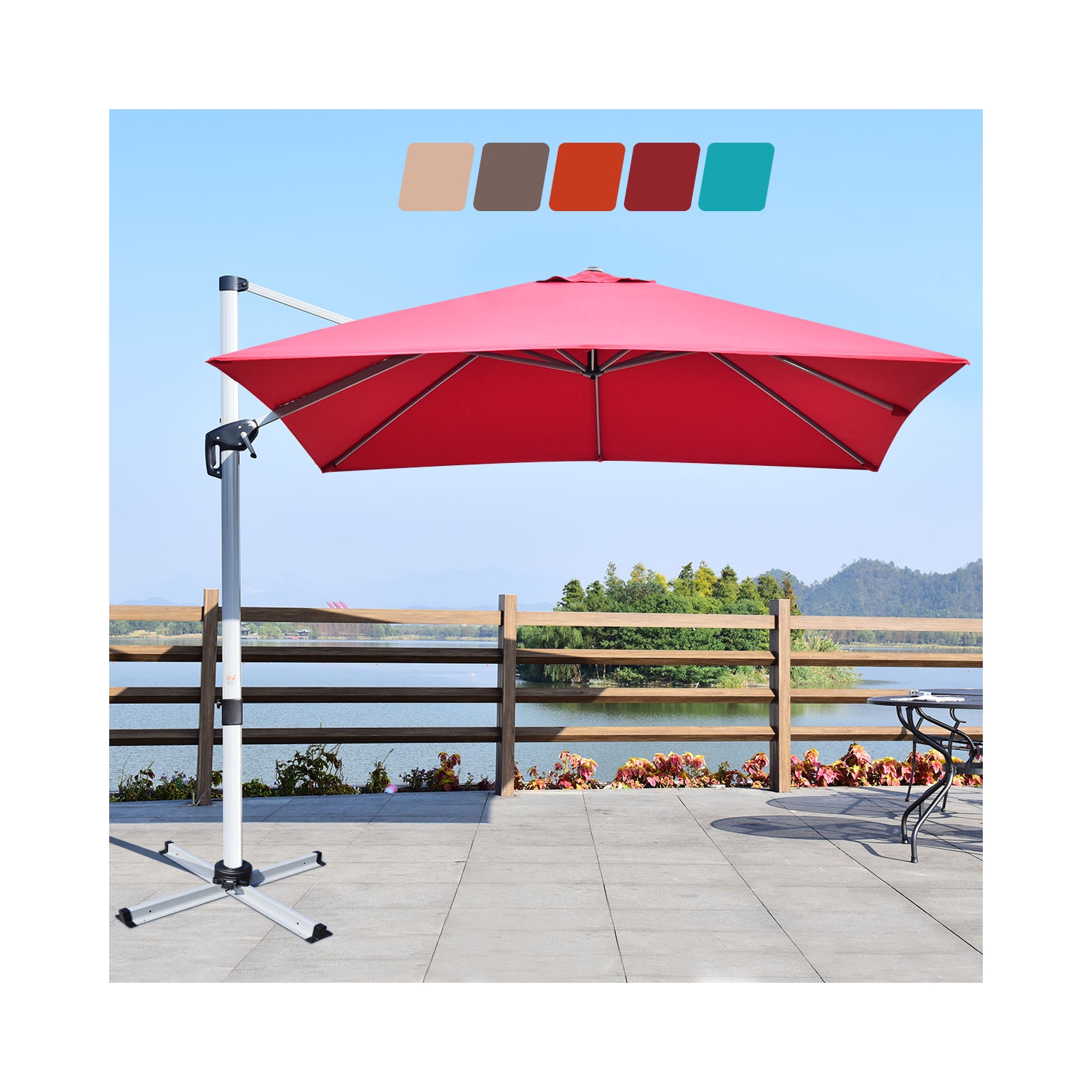 Parasol déporté 305cm