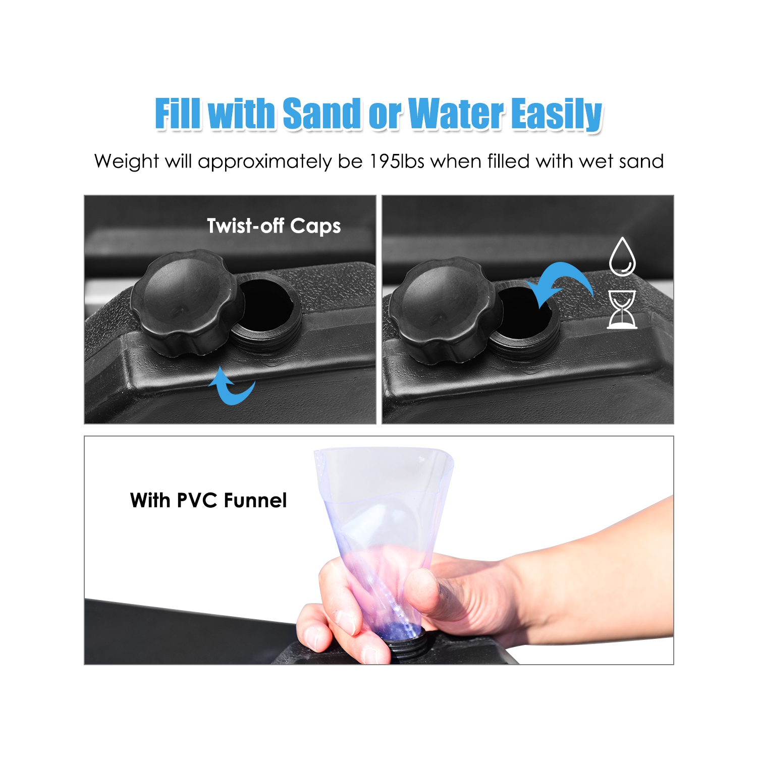 Costway 11' Patio Cantilever Offset Umbrella 360 degrees Rotation Aluminum Tilt Base Red