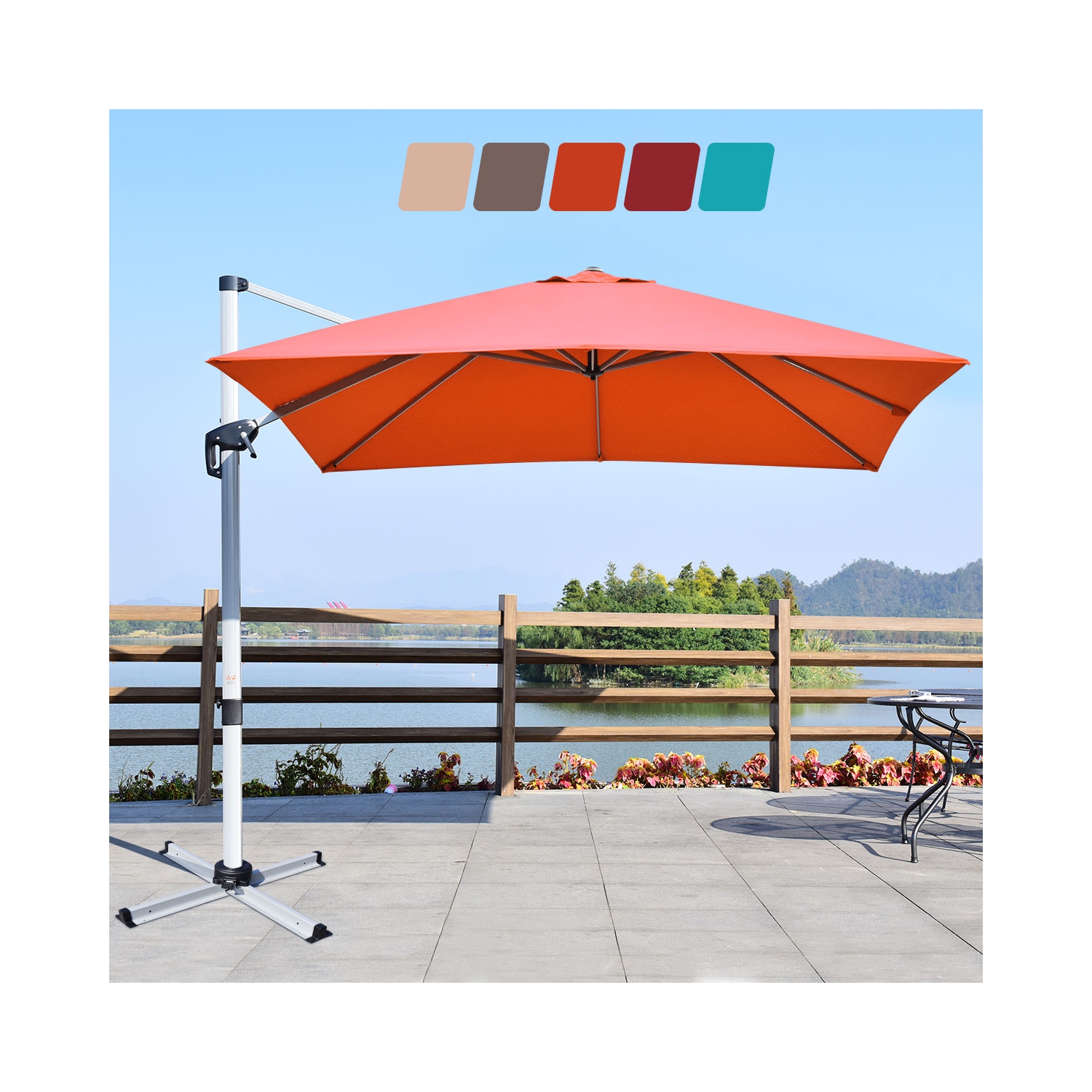 Parasol déporté 305cm