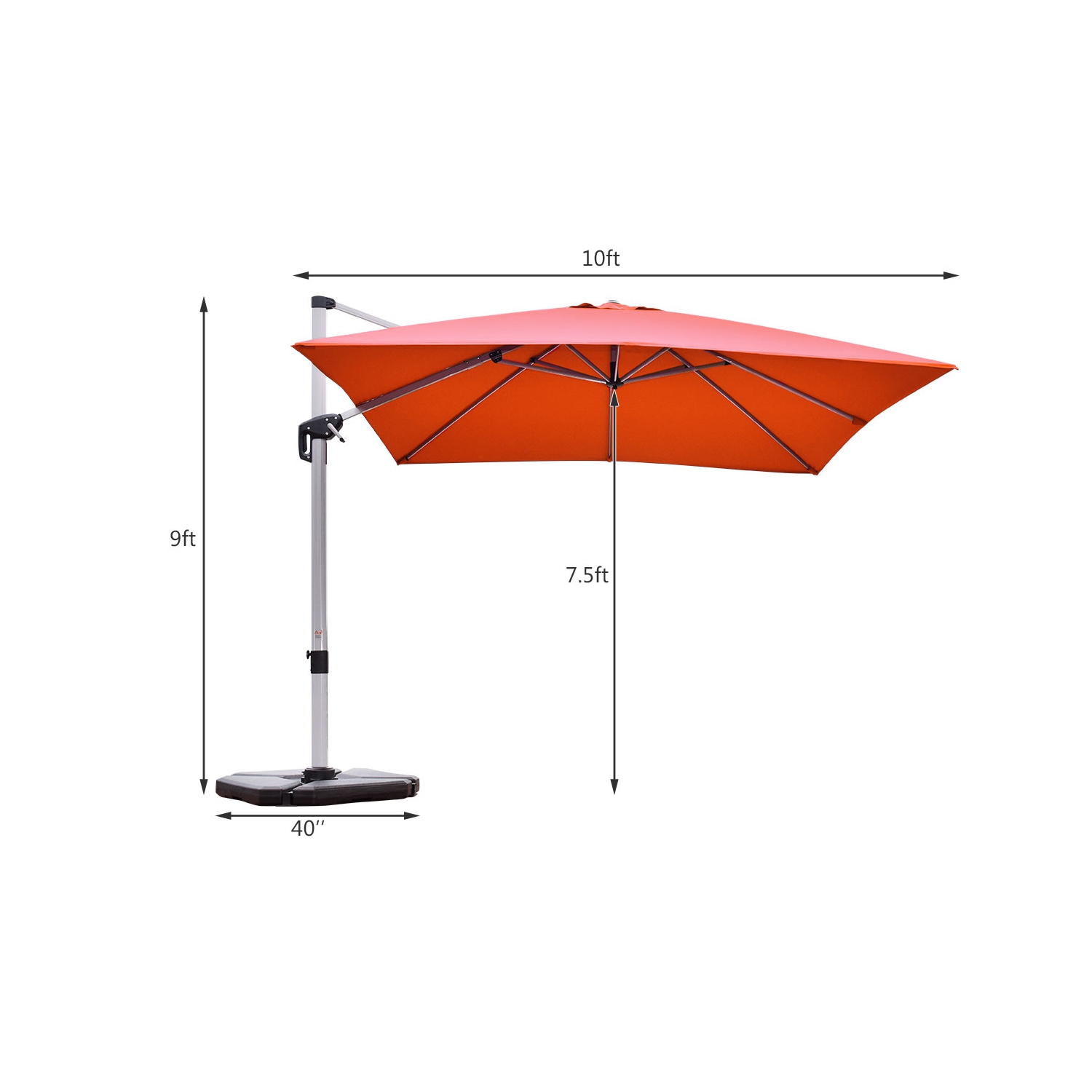 Parasol déporté 305cm