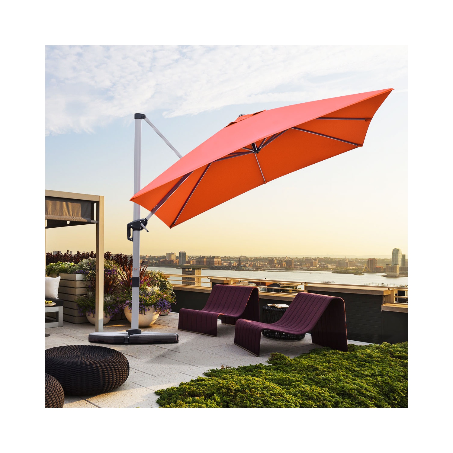 Parasol déporté 305cm