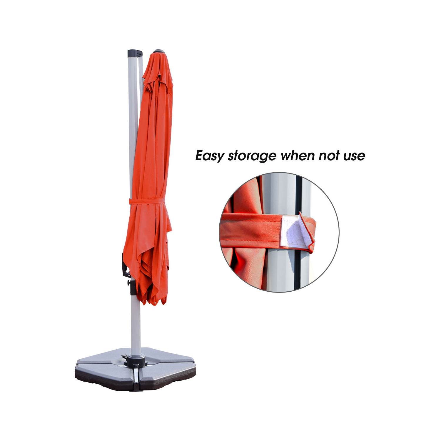 Parasol déporté 305cm