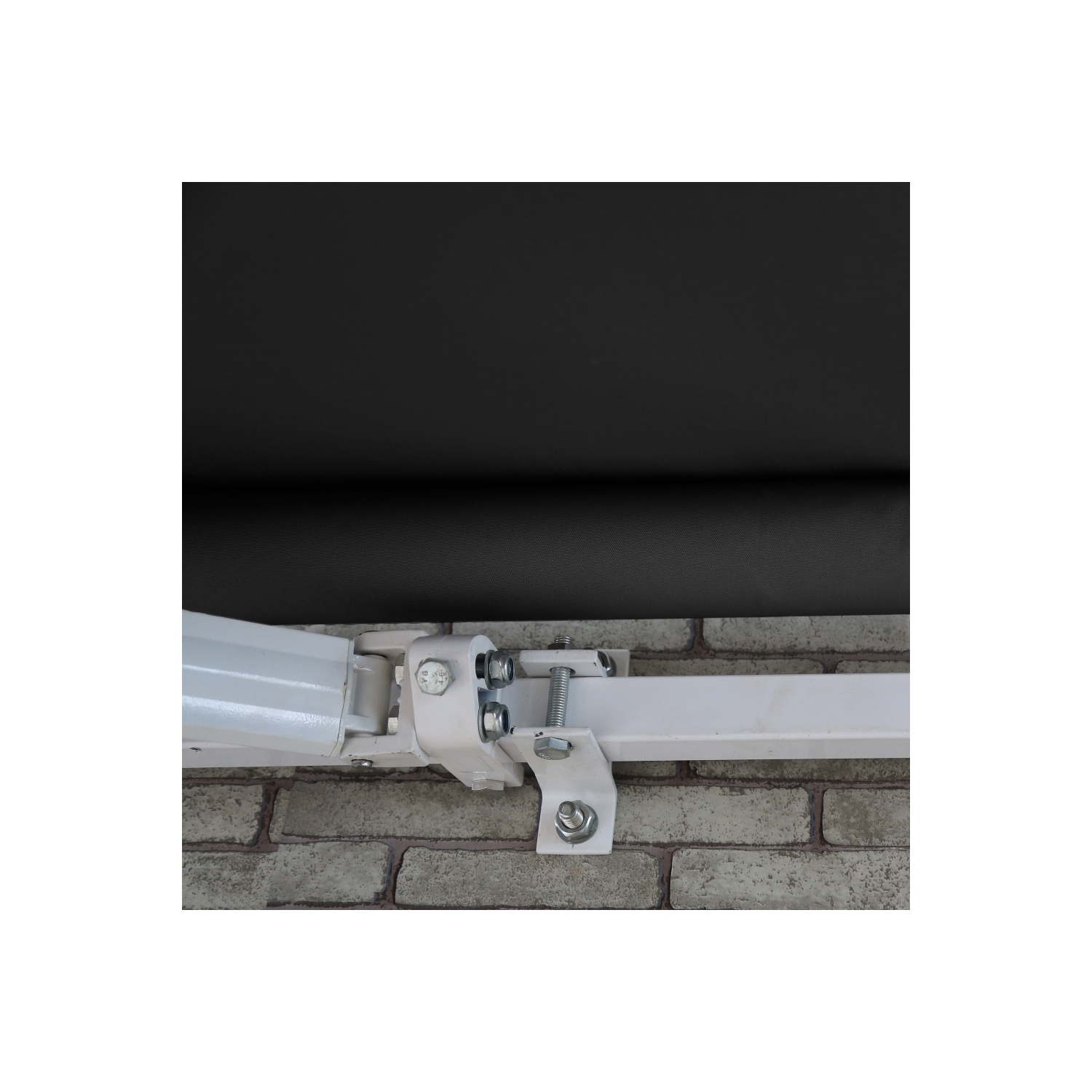 ALEKO AW10X8BK81 10 x 8 Feet Retractable Home Patio Canopy Awning, Black Color