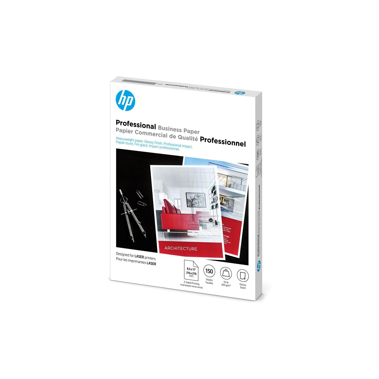HP INC. 150-Sheet 8.5" x 11" Glossy Business Paper