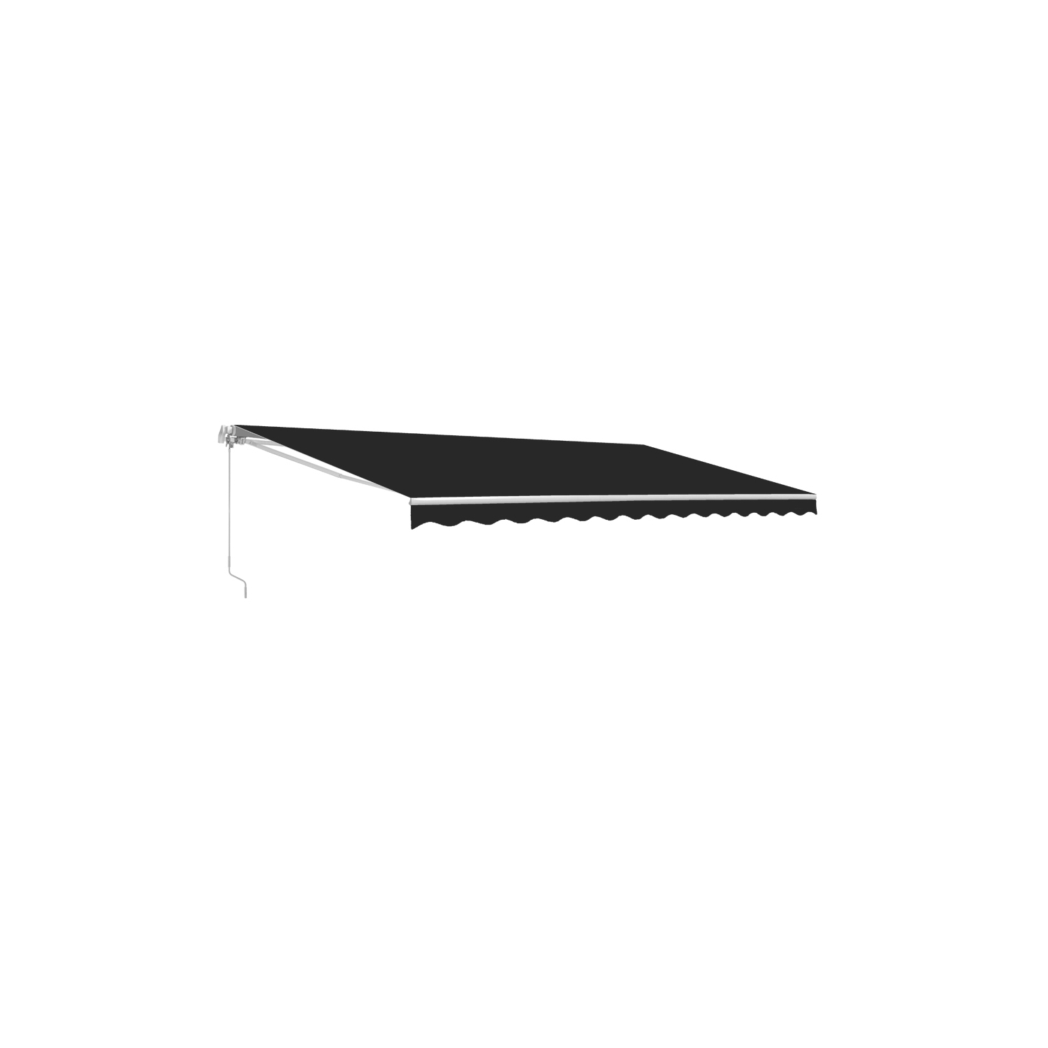ALEKO AWM13X10BK81 Retractable Motorized Patio 13 x 10 feet Awning Black Color