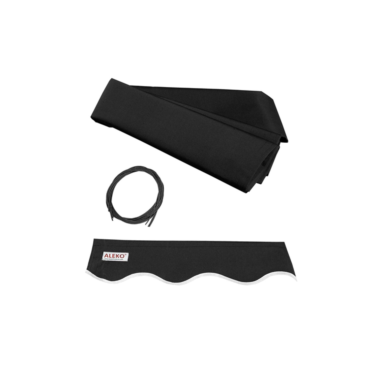 ALEKO AWM13X10BK81 Retractable Motorized Patio 13 x 10 feet Awning Black Color