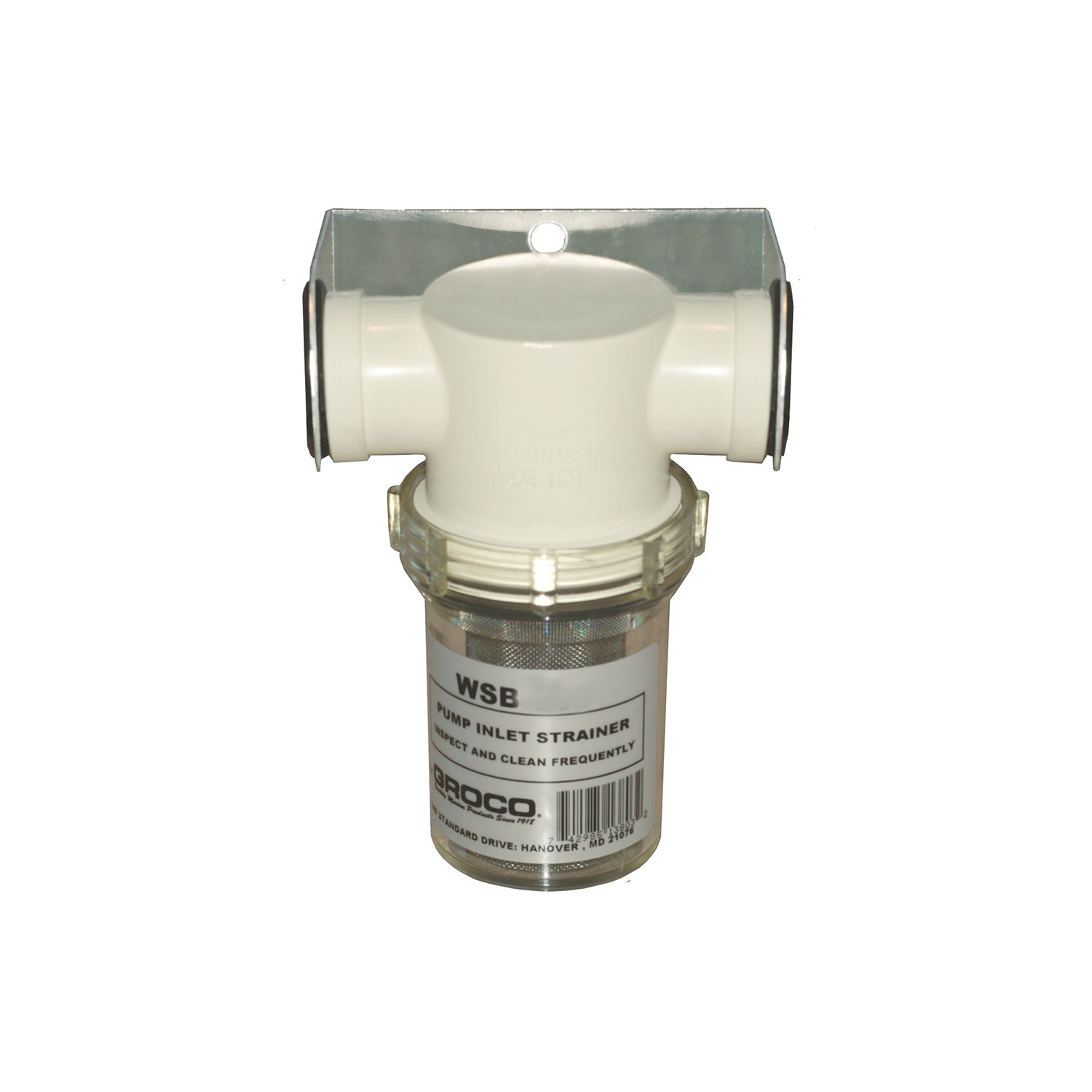 GROCO 3/4" Fresh Water Strainer w/Plastic Basket