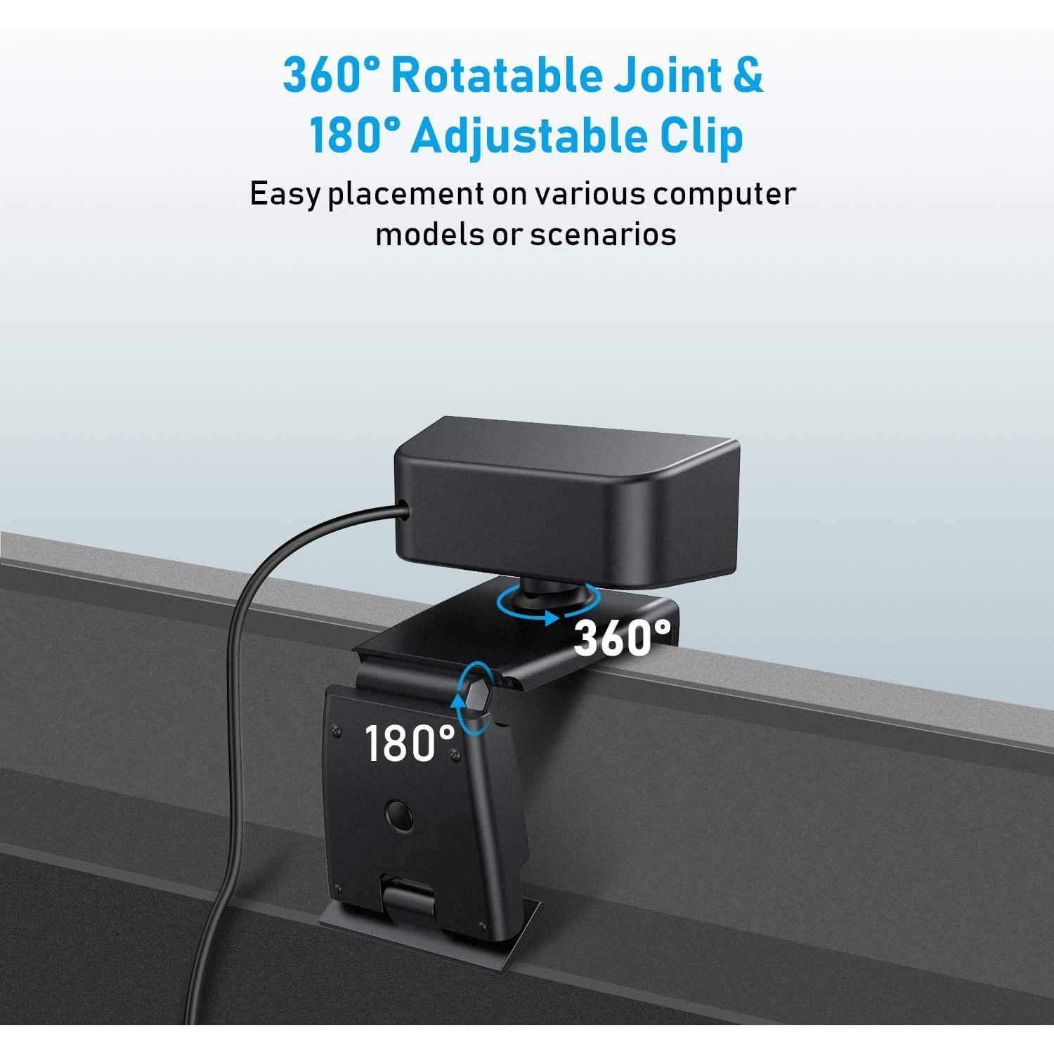 HD Webcam 1080P with Microphone, PC Laptop Desktop USB Webcams, Pro Streaming Computer Camera for Video Calling