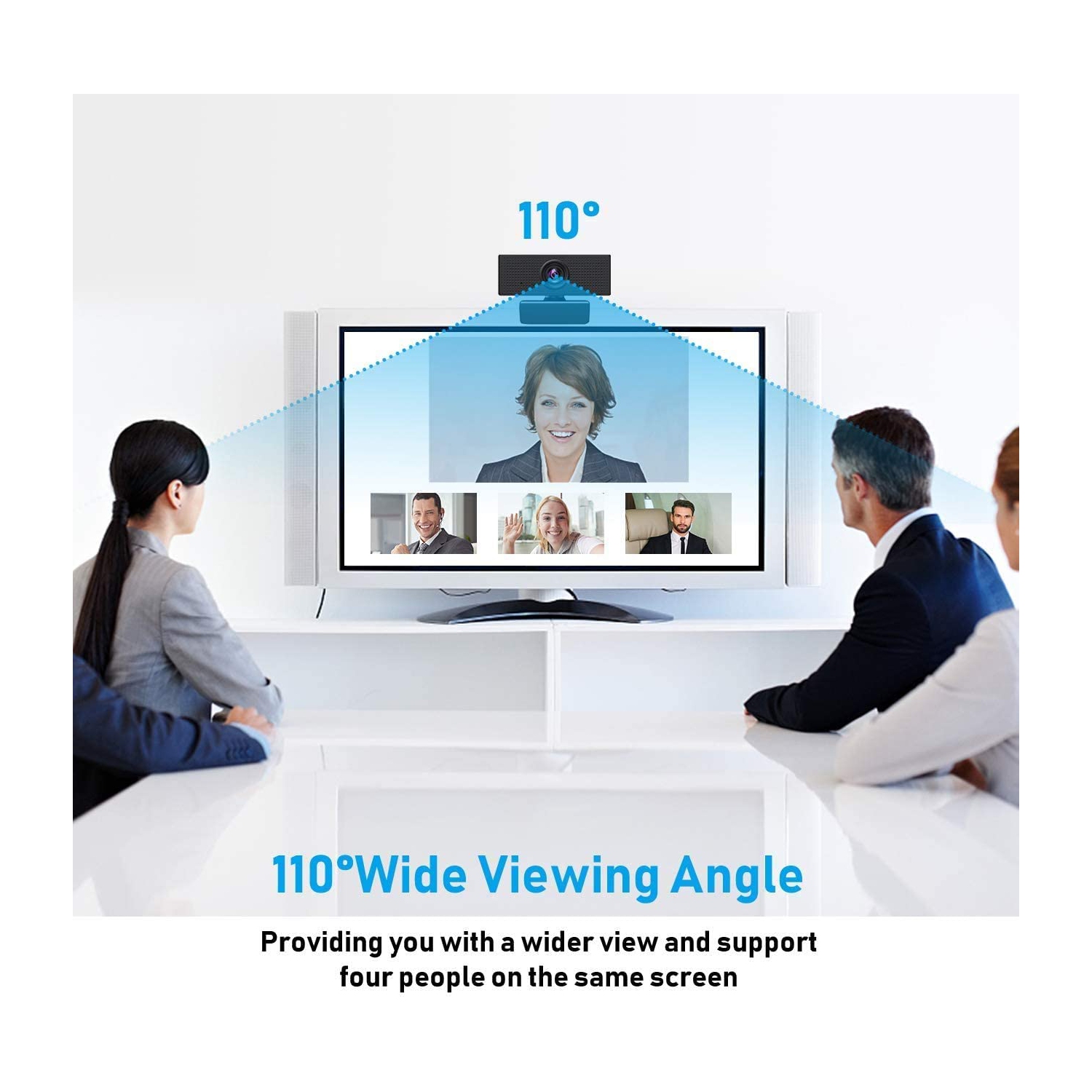 HD Webcam 1080P with Microphone, PC Laptop Desktop USB Webcams, Pro Streaming Computer Camera for Video Calling