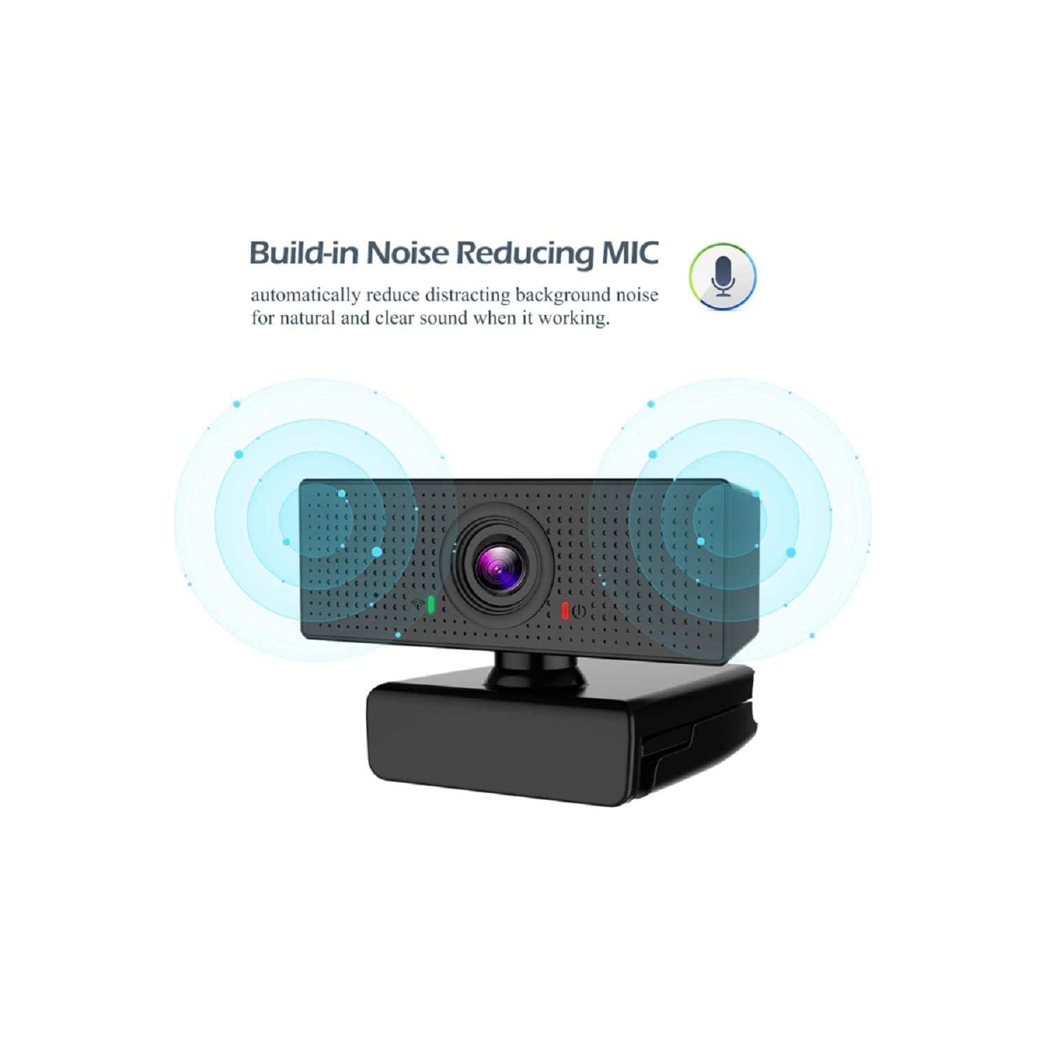 HD Webcam 1080P with Microphone, PC Laptop Desktop USB Webcams, Pro Streaming Computer Camera for Video Calling