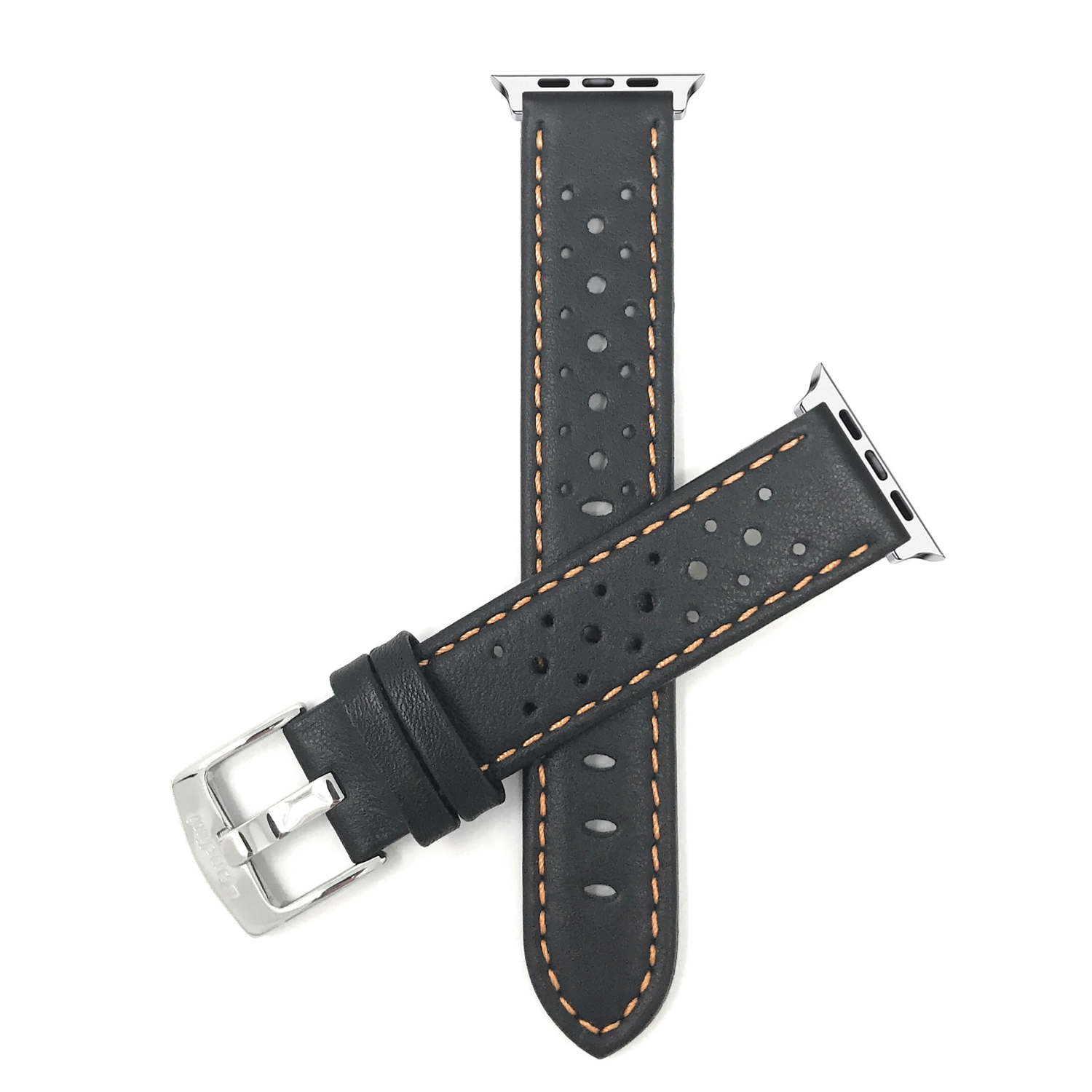 Bracelet de rechange en cuir de Bandini pour Apple Watch Band 42&nbsp;mm/41&nbsp;mm/40&nbsp;mm/38&nbsp;mm, série 11 10 9 8 7 6 5 SE - Rally -