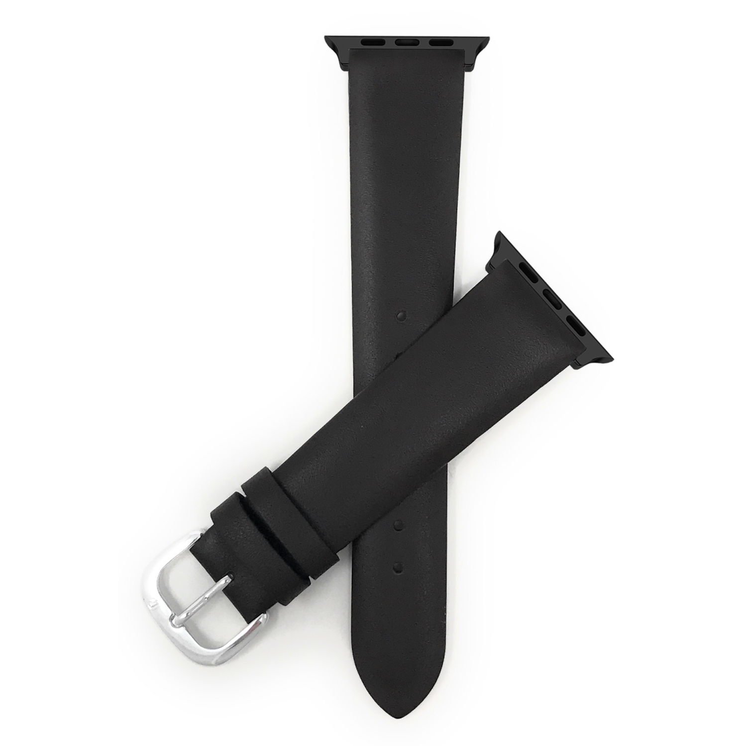 Bracelet de rechange en cuir de Bandini pour Apple Watch Band 42&nbsp;mm/41&nbsp;mm/40&nbsp;mm/38&nbsp;mm, Series 11 10 9 8 7 6 5 & SE - Brun/Noir