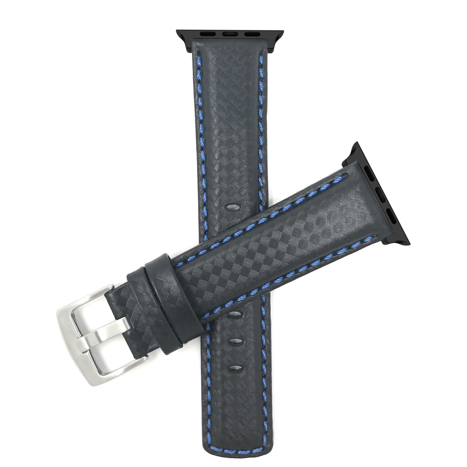 Bracelet de montre en cuir de Bandini pour Apple Watch Band 42&nbsp;mm/41&nbsp;mm/40&nbsp;mm/38&nbsp;mm, séries 11 10 9 8 7 6 5 et SE, fibre de