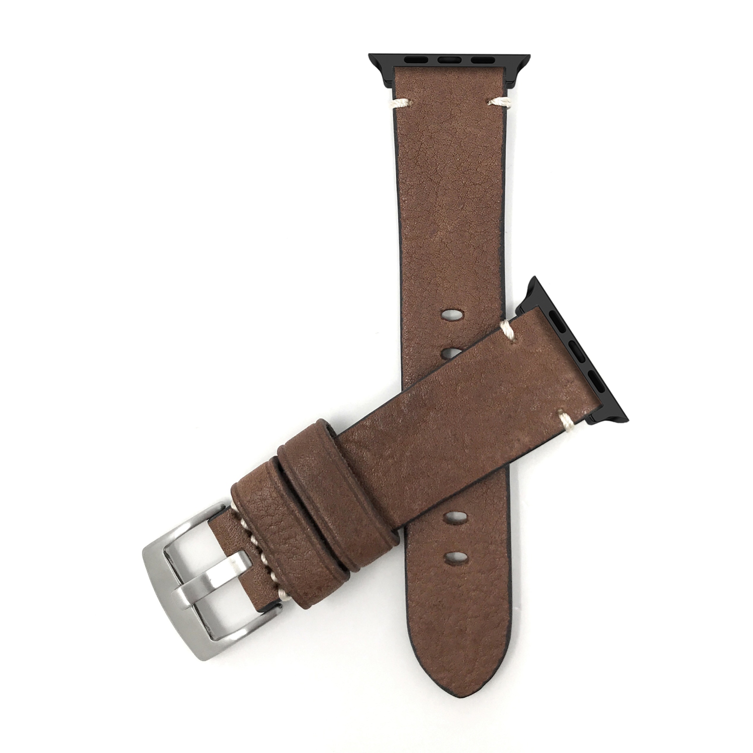 Bandini Leather Replacement Watch Strap for Apple Watch Band 46mm / 49mm / 45mm / 44mm / 42mm, Series 11 10 9 8 7 6 5 SE, Ultra 3 2 1, Vintage