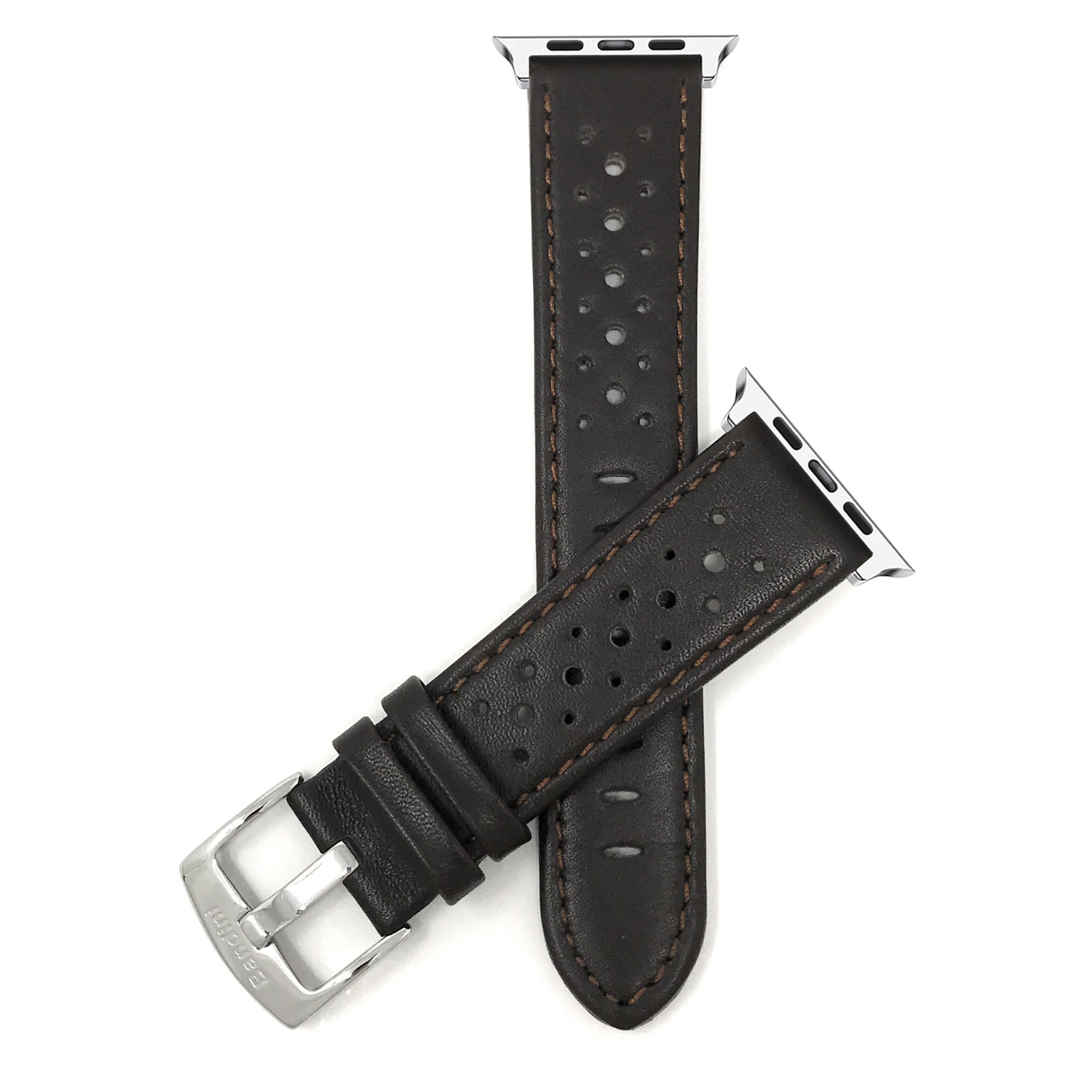 Bracelet en cuir très long de Bandini pour Apple Watch Band 42&nbsp;mm (Series 11/10)/41&nbsp;mm/40&nbsp;mm/38&nbsp;mm, Series 11 10 9 8 7 6 5 et SE,