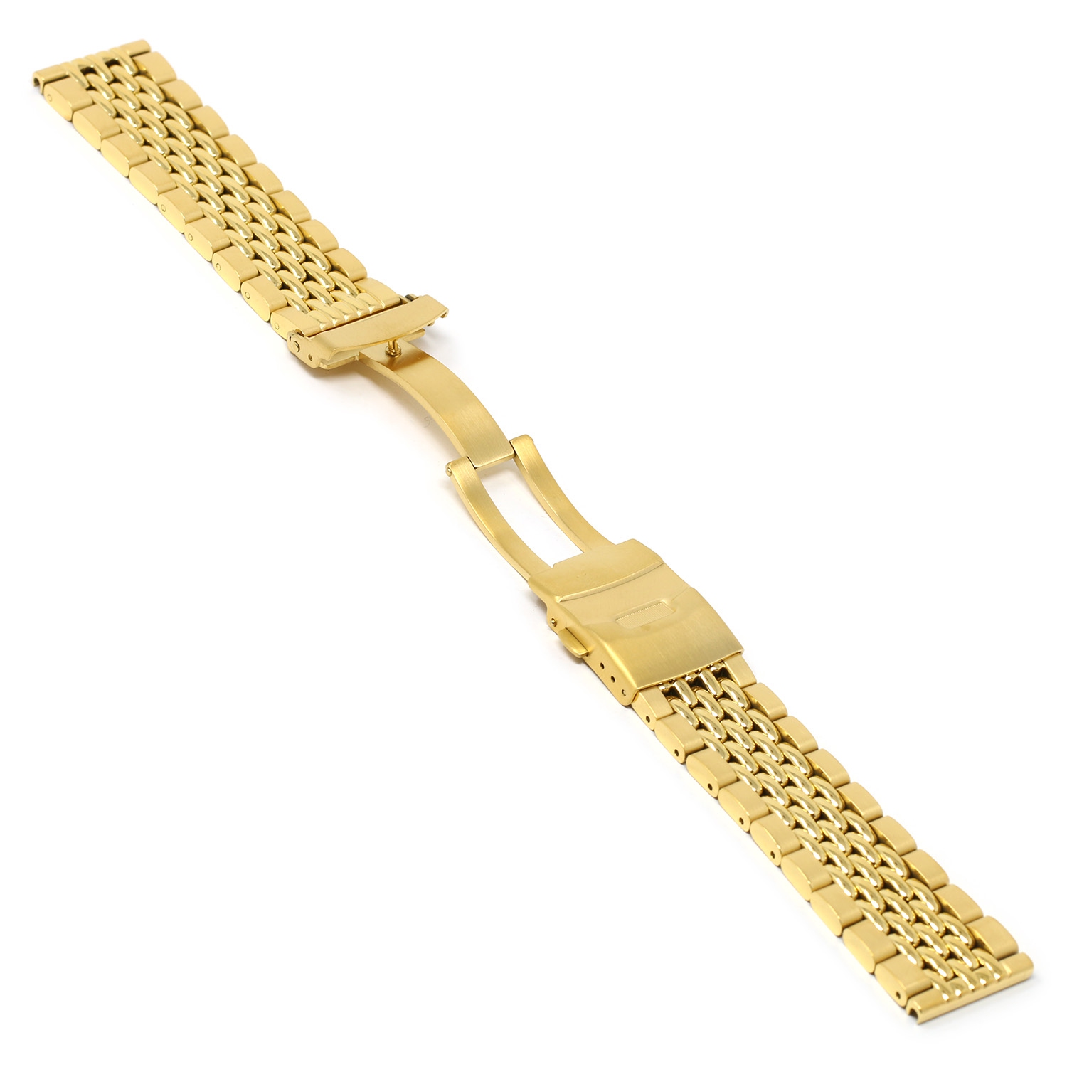 StrapsCo Beads of Rice Bracelet for Apple Watch - 40mm - Yellow Gold
