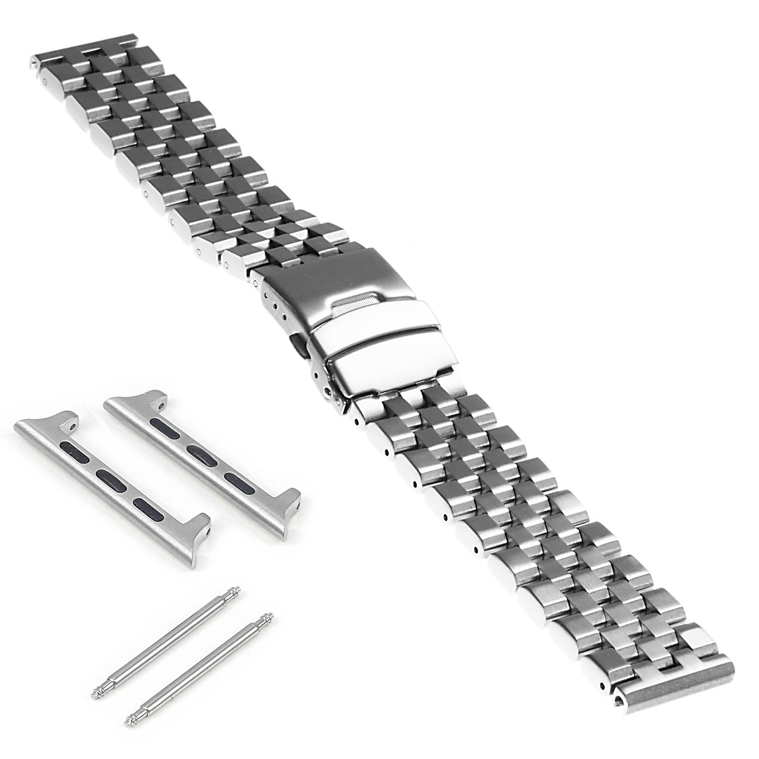 StrapsCo Bracelet Super Engineer II pour Apple Watch - 40mm - Argent