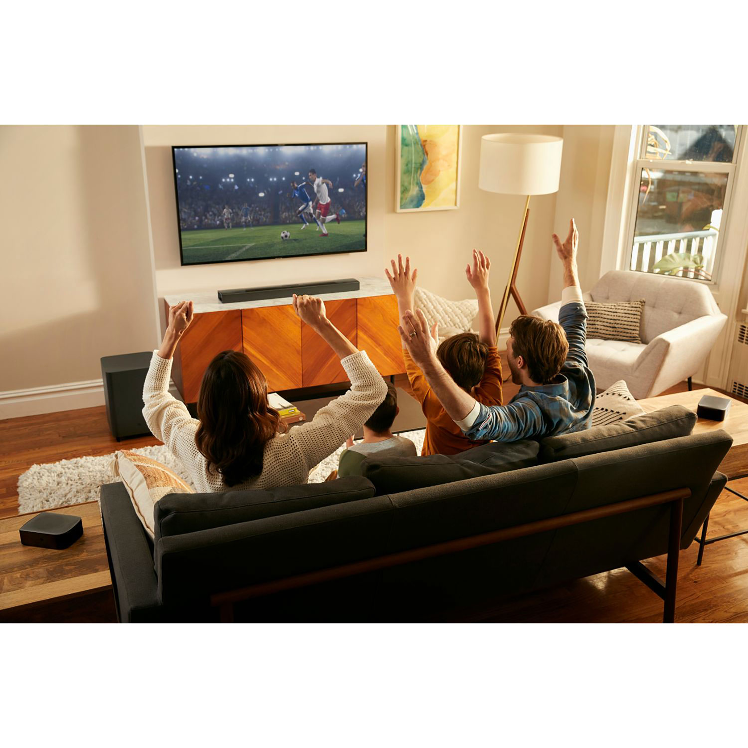 Barre de son Dolby 4K Atmos 9.1 canaux 820 W, haut-parleurs extrêmes graves/ambio. sans fil 10po JBL - Exclusivité Best Buy