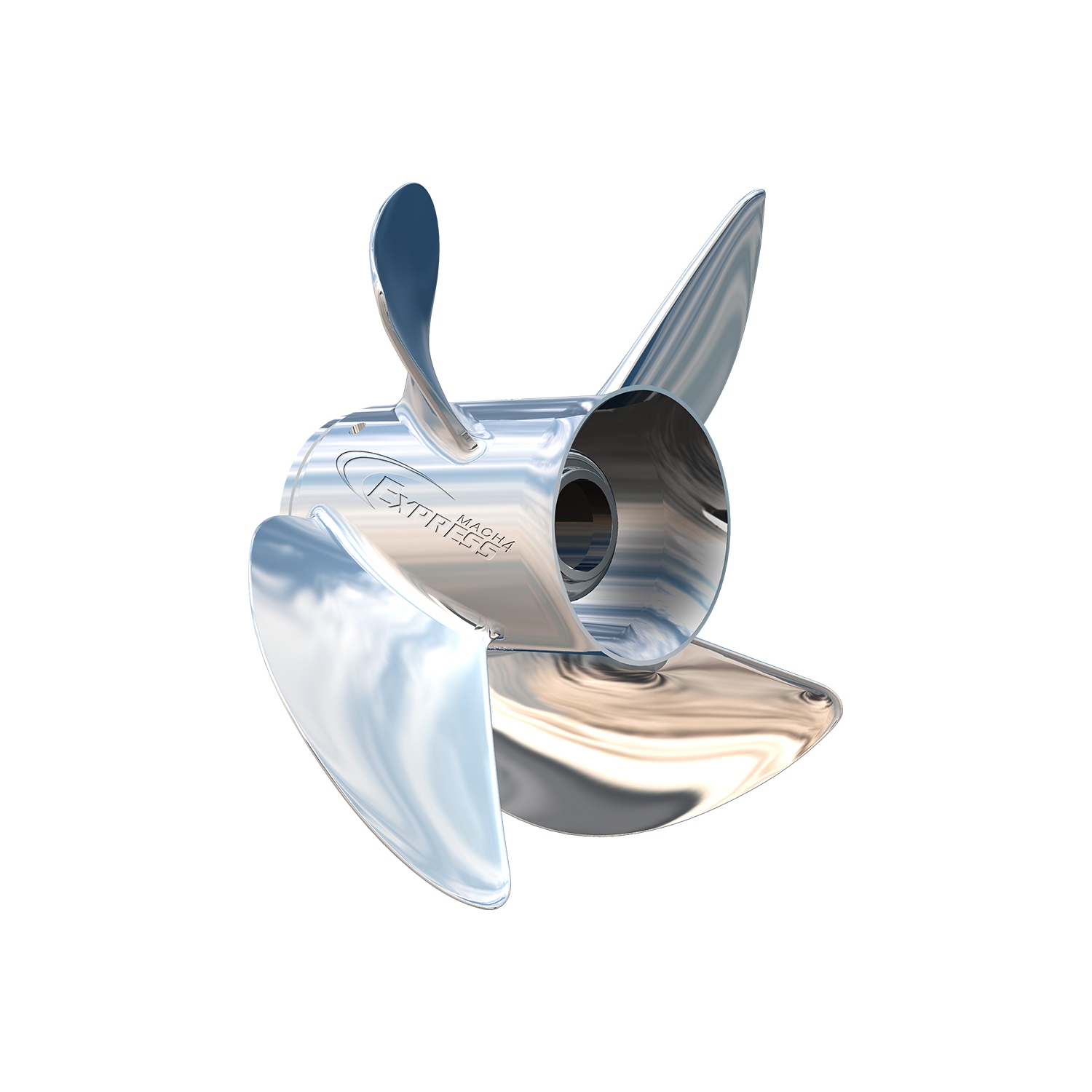 Turning Point Express&reg; Mach4 Right Hand Stainless Steel Propeller - EX1/EX2-1423-4 - 4-Blade - 13" x 23"