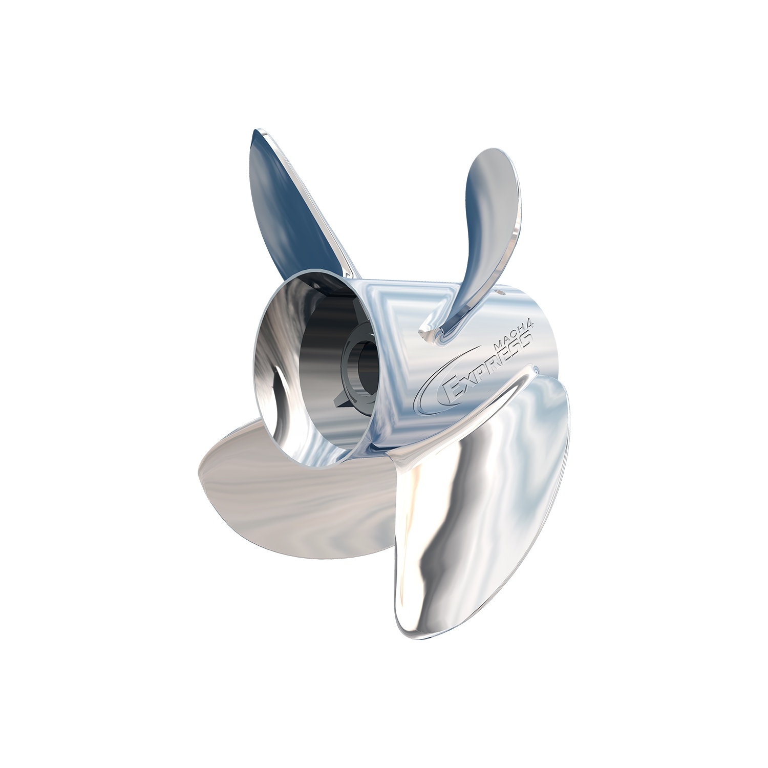 Turning Point Express&reg; Mach4 Left Hand Stainless Steel Propeller - EX-1513-4L - 4-Blade - 15.3" x 13"