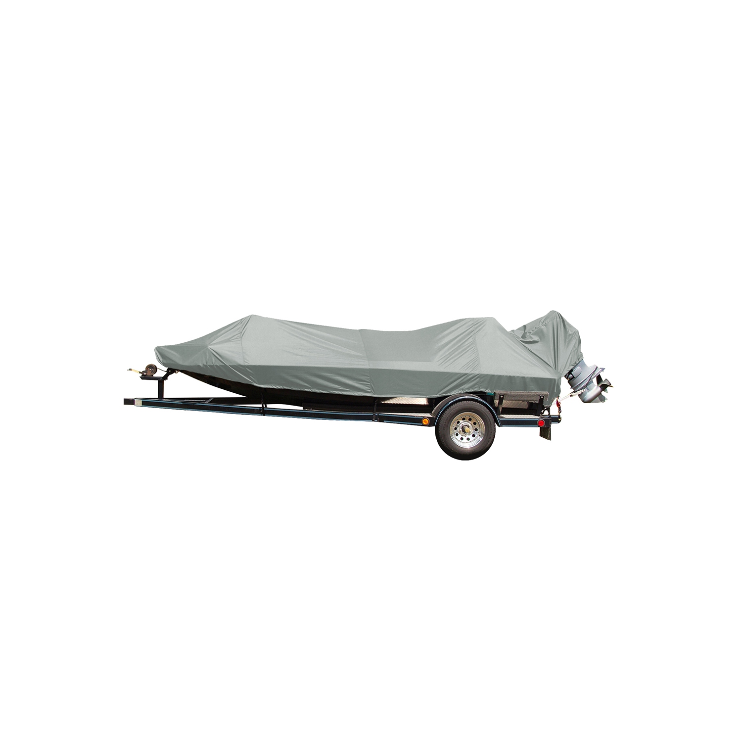 Carver Performance Poly-Guard Styled-to-Fit Boat Cover f/18.5' Jon Style Bass Boats - Grey