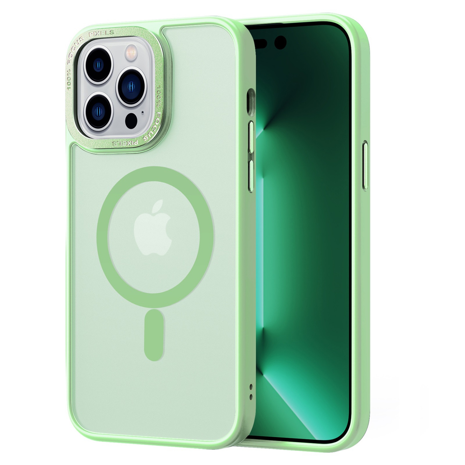TopSave Strong Magnetic Compatible with MagSafe, Translucent Matte Slim Protective Case with Raised Camera Lens and Metallic Trim For iPhone 16 Plus,
