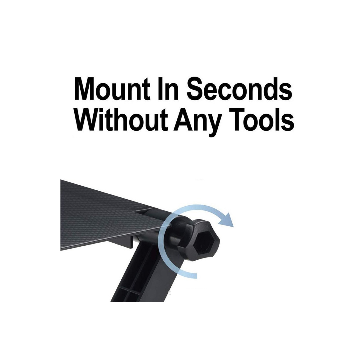 AxGear – Ensemble d’accessoires pour support de moniteur pour téléviseur, tablette de rangement sur le dessus pour support de boîte