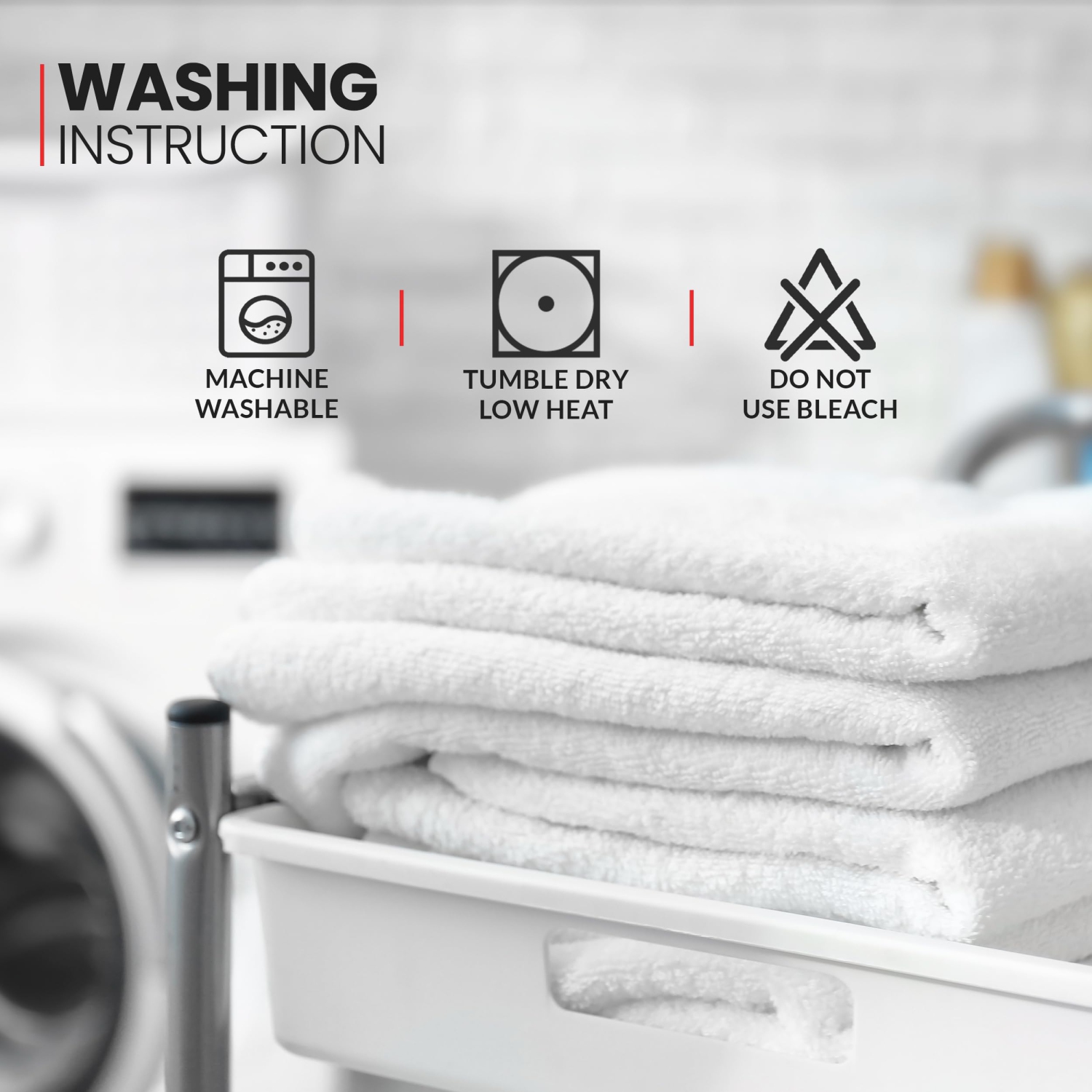 Canadian Linen Regal Economy Medium Bath Towels, 24”x48”, 6 Pack Soft Absorbent Cotton Lightweight Quick Dry Towels for Nursing Hospital, Motel, White