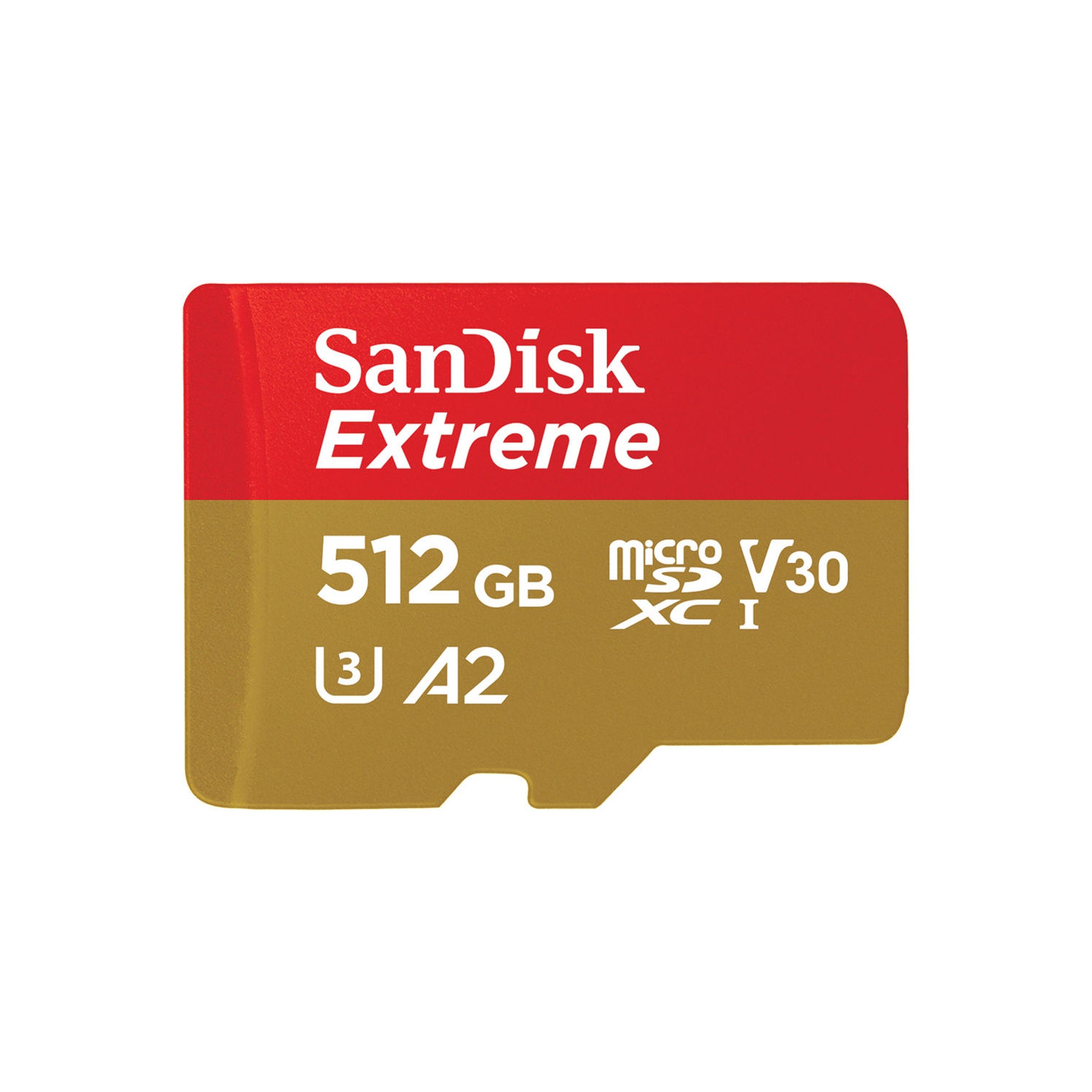 SanDisk Extreme 512GB C10 U3 V30 A2 Micro SD Card SDSQXA1-512G