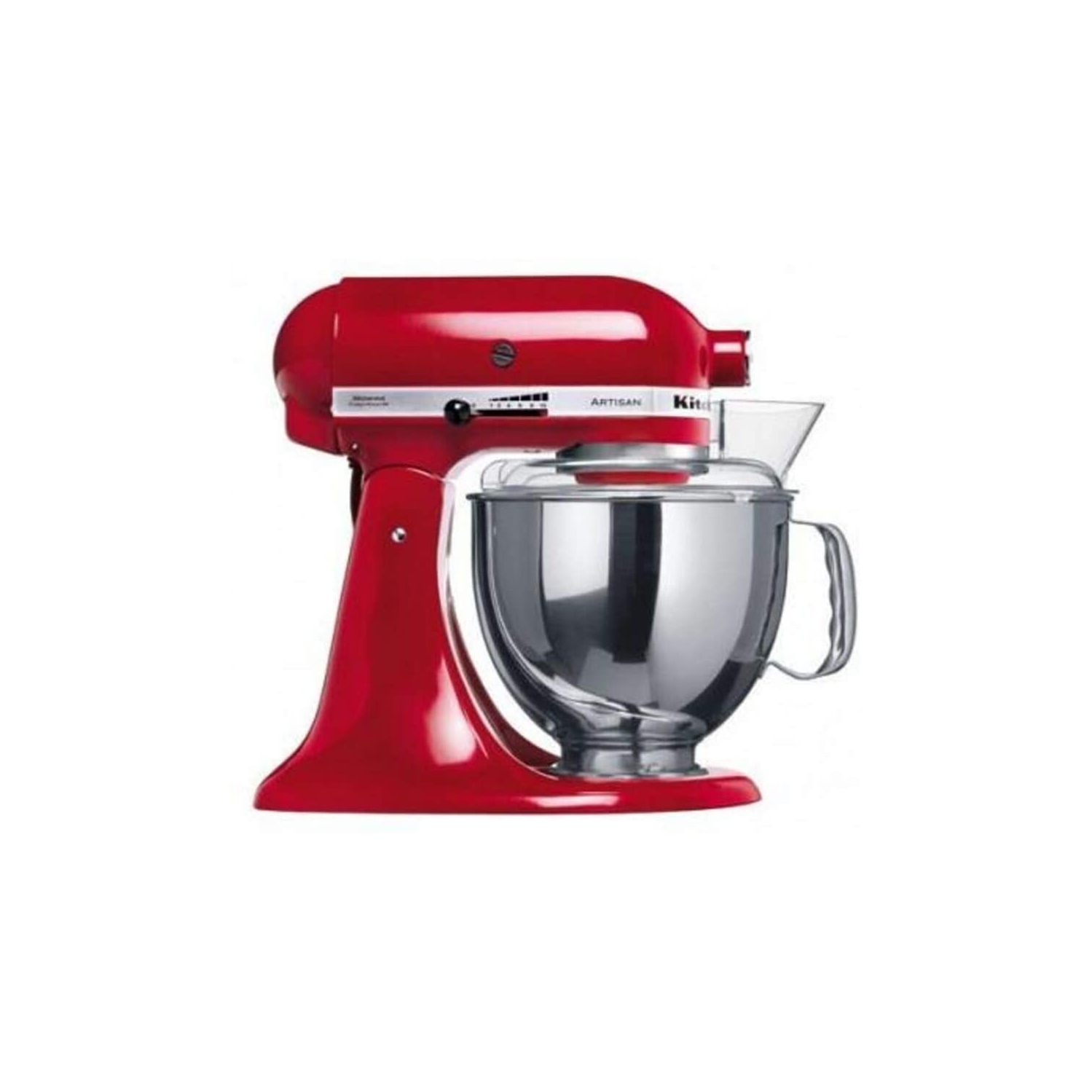 KitchenAid Artisan® Series 5 Quart Tilt-Head Stand Mixer with Fresh Prep Slicer/Shredder Attachment -KSM150FBER