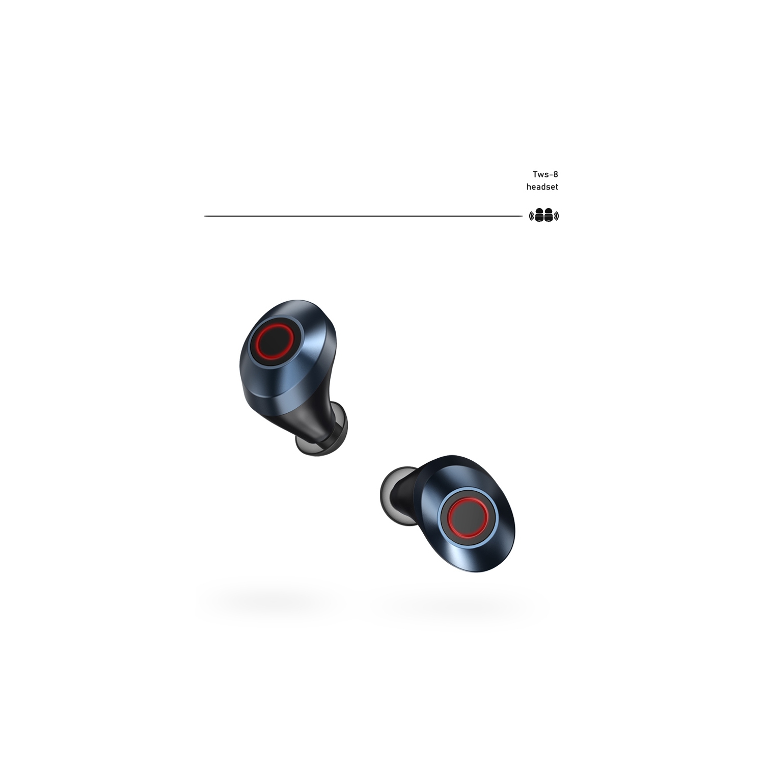 Écouteurs boutons stéréo Bluetooth 100 % sans fil TWS-8 DE REMAX - NOIR