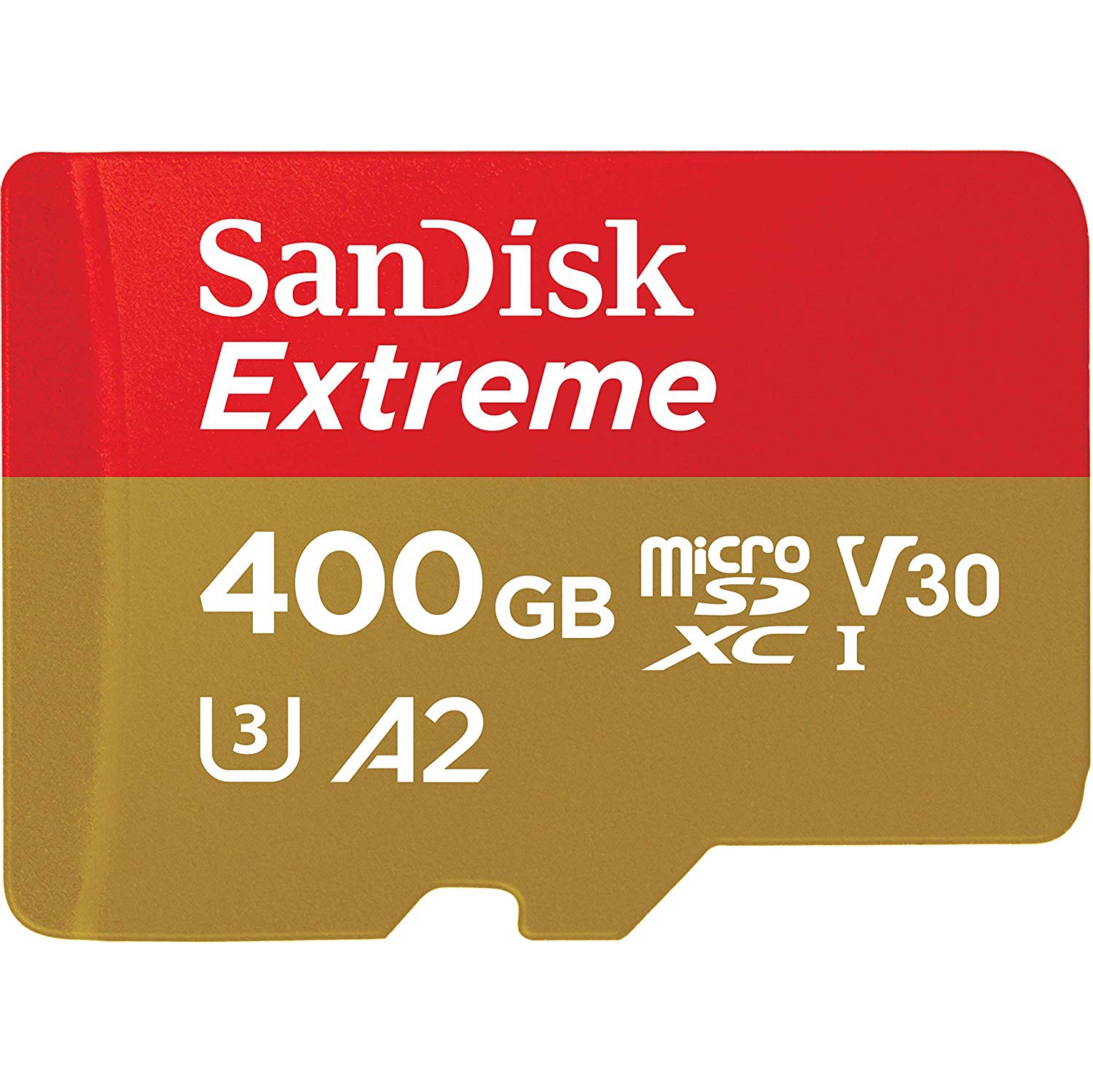 SanDisk Extreme 400GB C10 U3 V30 A2 Micro SD Card SDSQXA1-400G