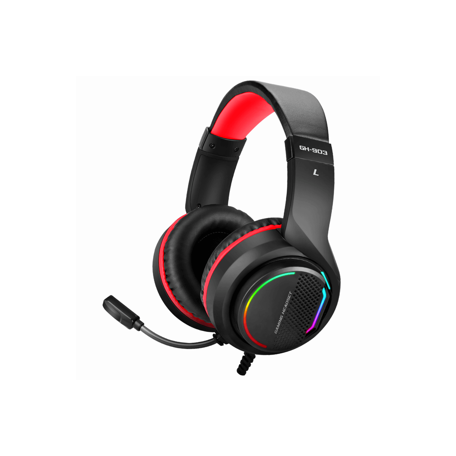 Xtrike Me GH-903 - 7.1 Surround Gaming Headset, Wired, Backlit with Microphone, Black