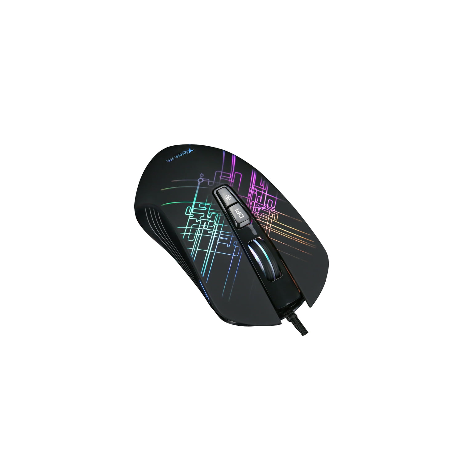 Xtrike Me GM-510 - Optical Gaming Mouse, Wired with 7 Buttons and Backlight, 800 to 6400 DPI, Black
