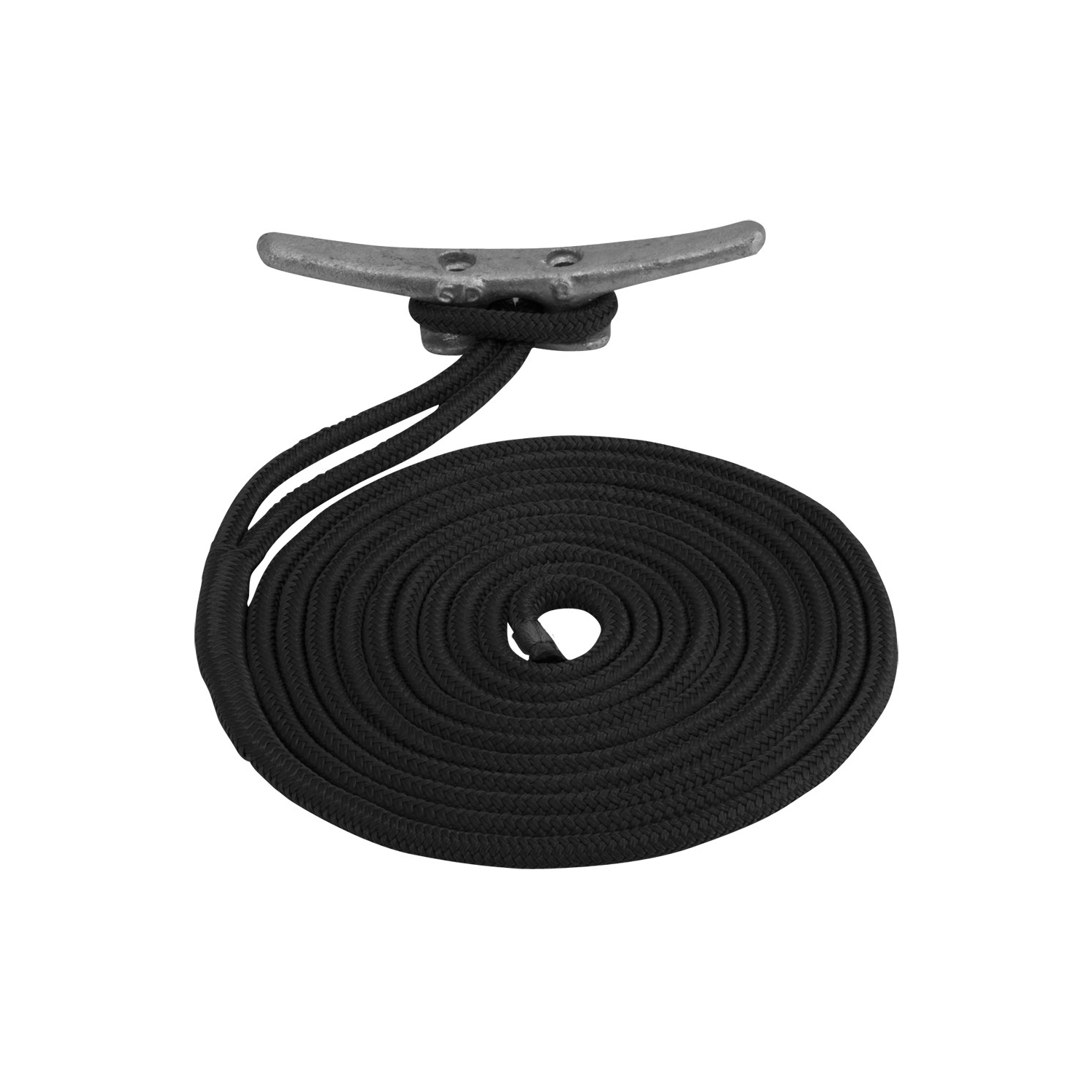 Sea-Dog Double Braided Nylon Dock Line - 3/8" x 15' - Black