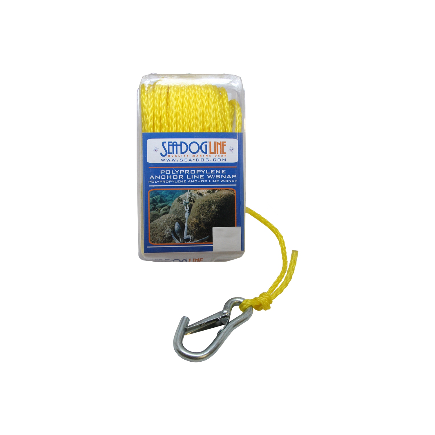 Sea-Dog Poly Pro Anchor Line w/Snap - 1/4" x 100' - Yellow