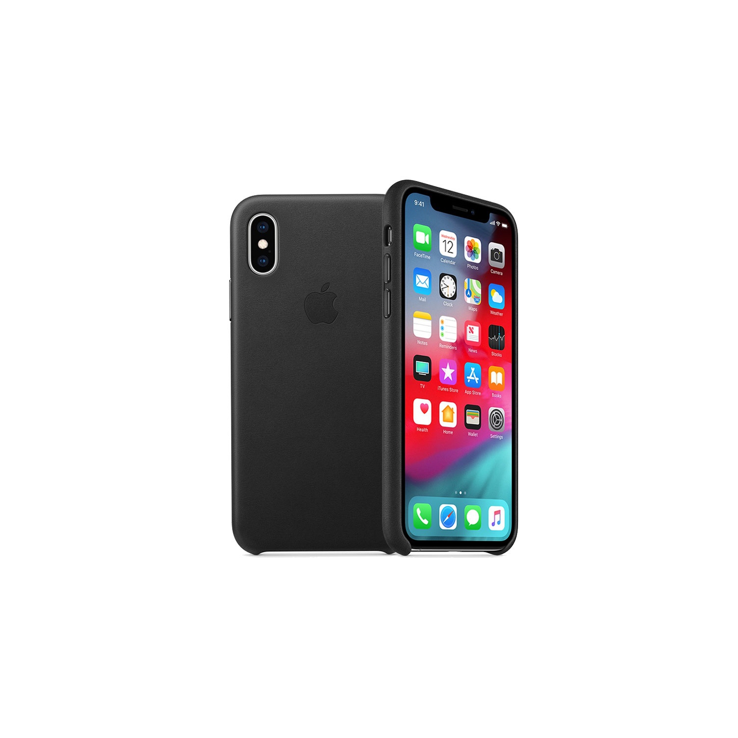 Étui en cuir d’origine pour iPhone XS Max d’Apple - Noir - MRWT2ZM/A