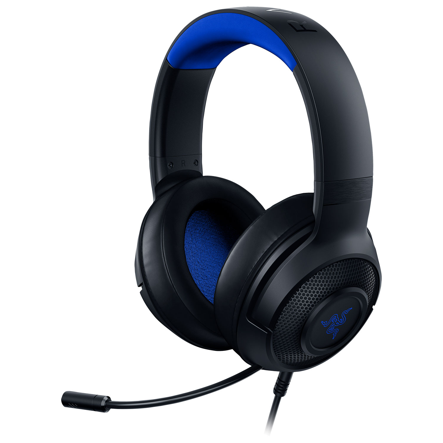 Razer Kraken X For Console Gaming Headset For Pc Ps4 Ps5 Xbox Switch Black Blue Best Buy Canada